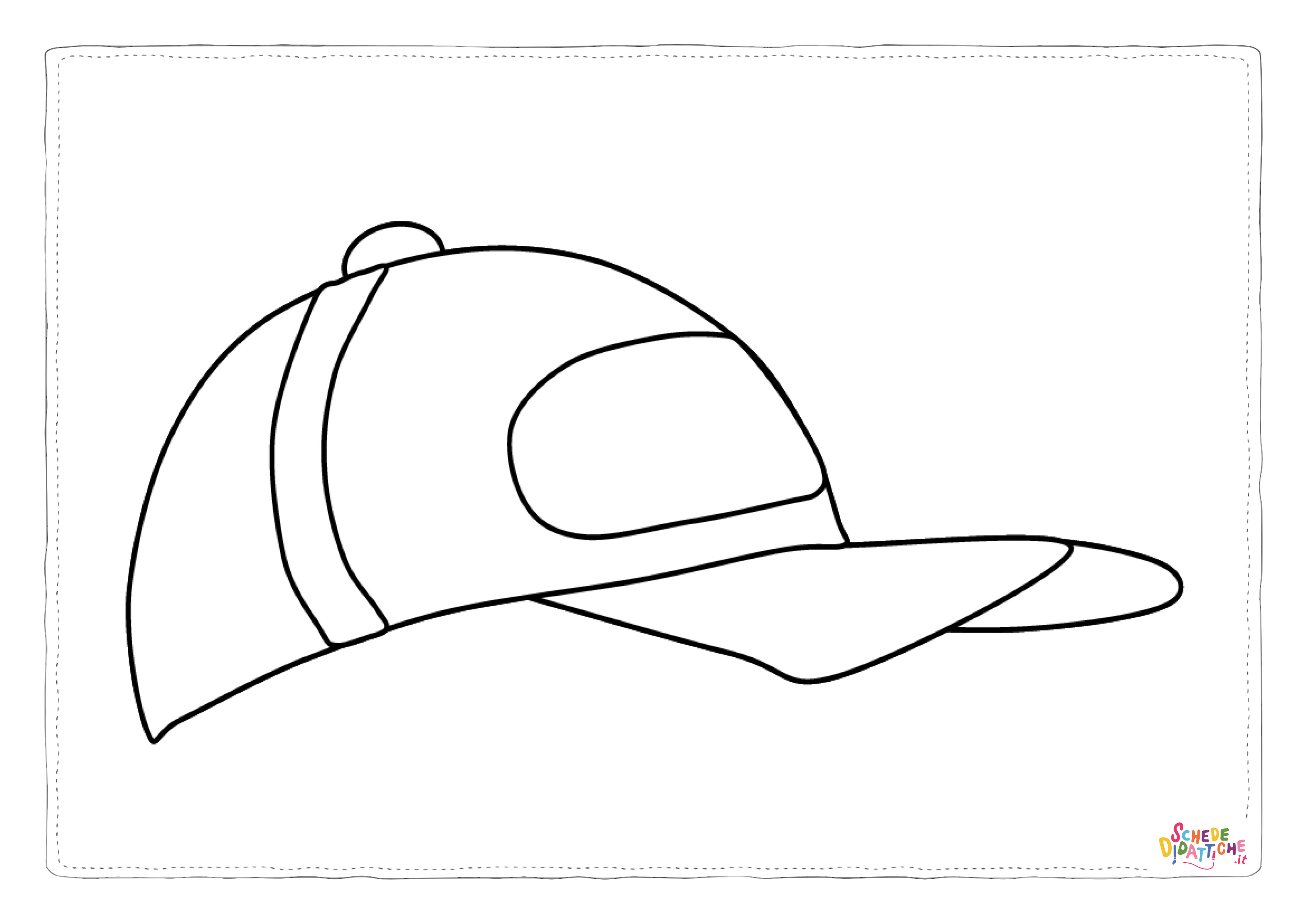 Disegno "Disegno di cappello da stampare e colorare 28" Disegno di cappello da stampare e colorare 28