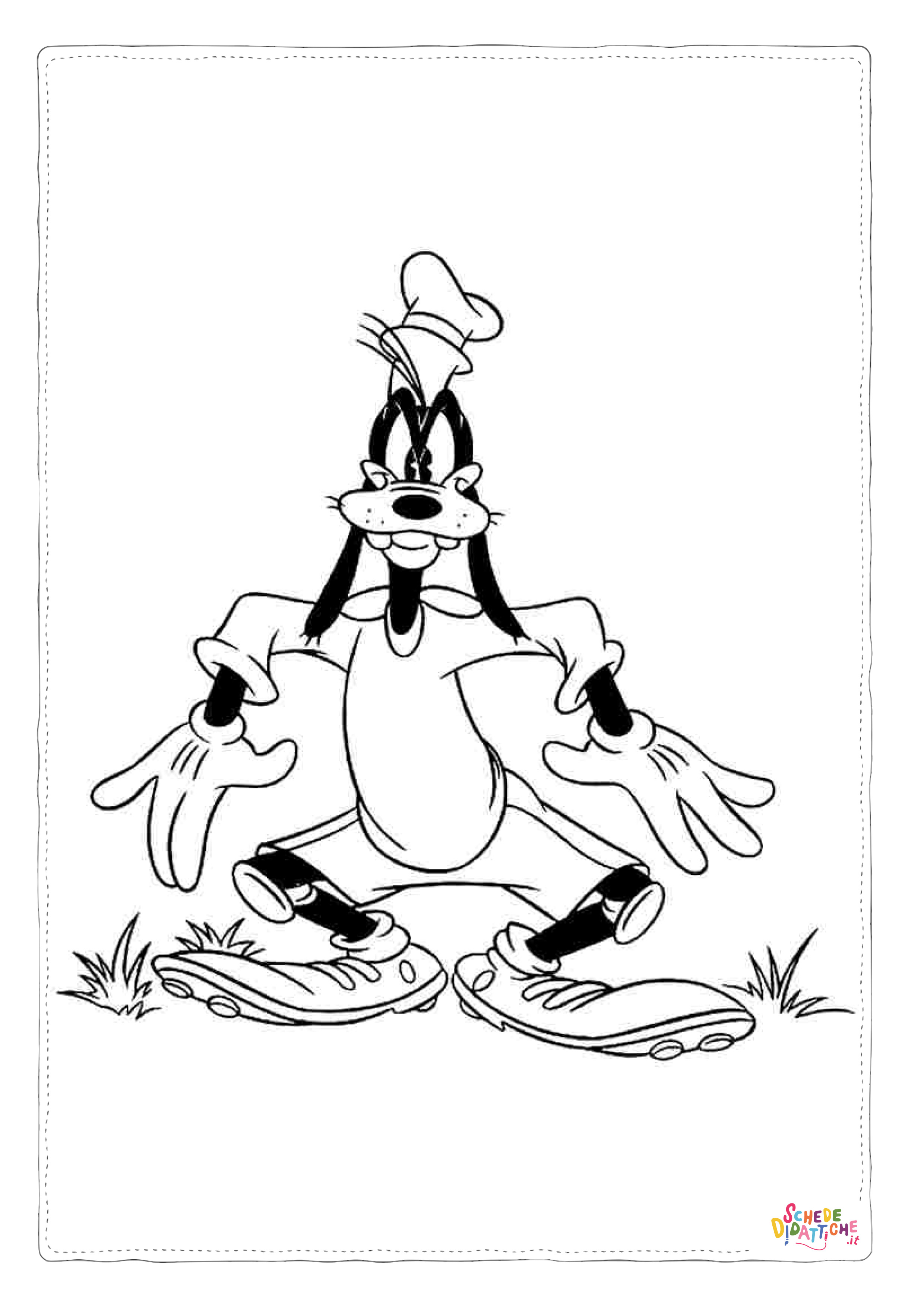 Disegno "Disegno di Pippo da stampare e colorare 24" Disegno di Pippo da stampare e colorare 24