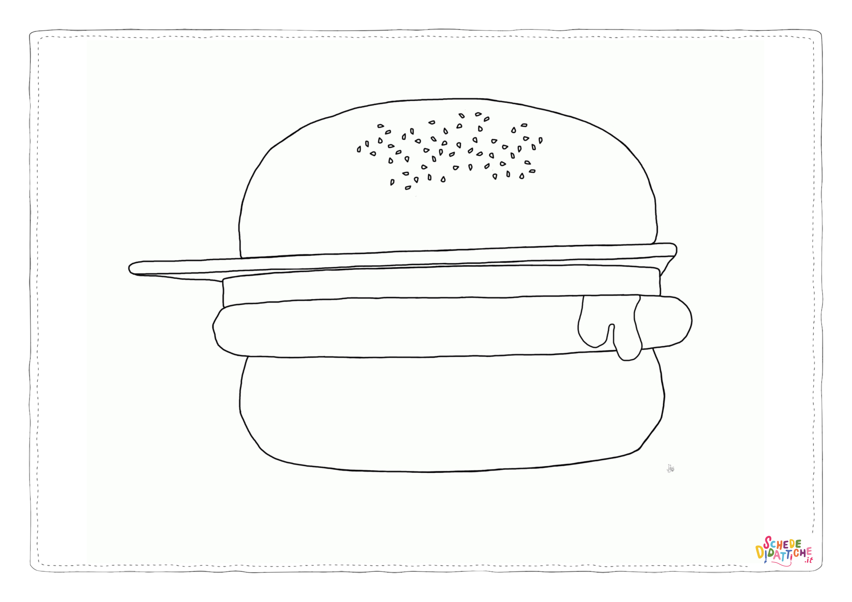 Disegno "Disegno di fast food da stampare e colorare 29" Disegno di fast food da stampare e colorare 29