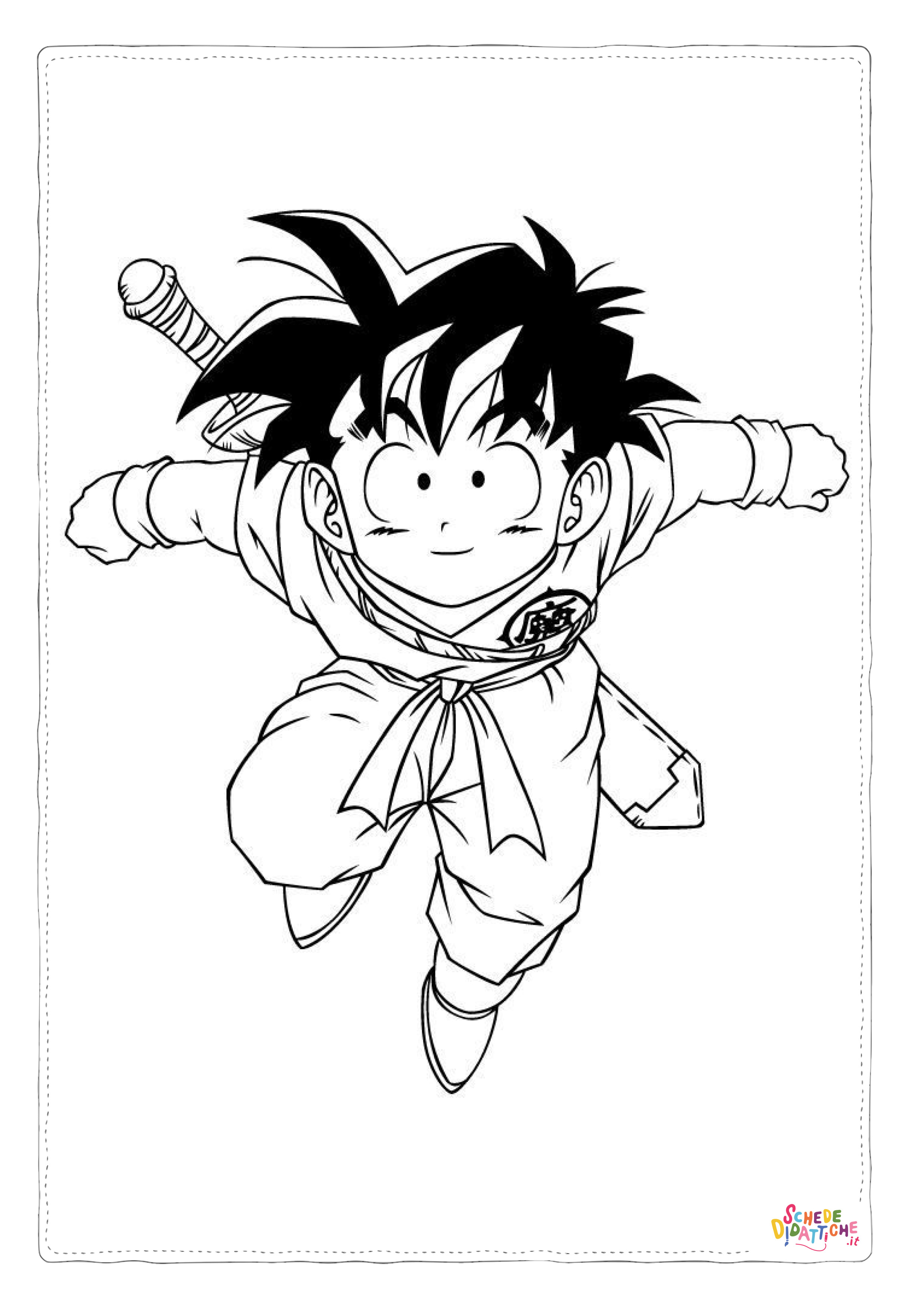 Disegno di Dragon Ball da stampare e colorare 1