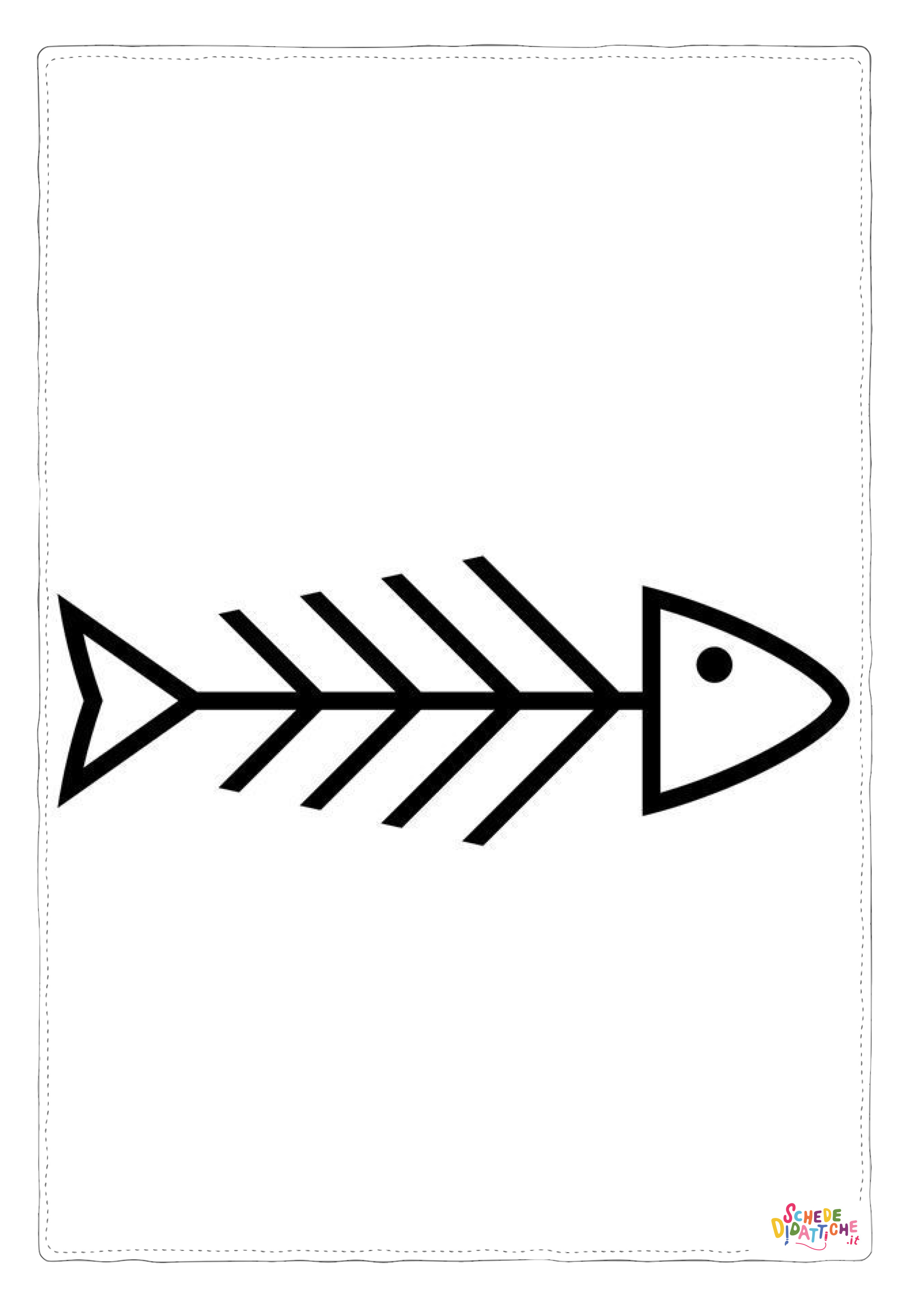 Disegno "Disegno di pesce da stampare e colorare 312" Disegno di pesce da stampare e colorare 312