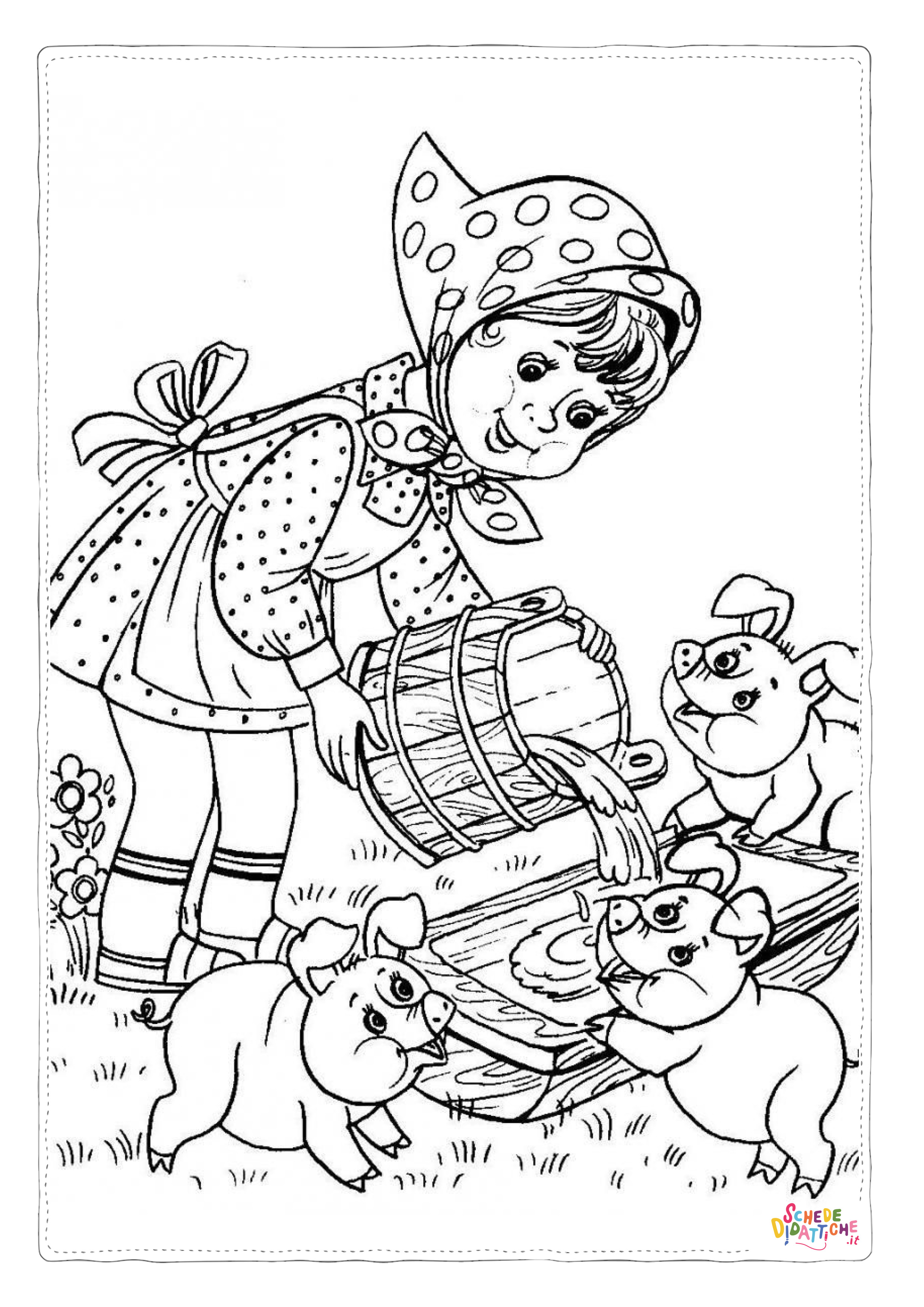 Disegno "Disegno di bambino da stampare e colorare 302" Disegno di bambino da stampare e colorare 302