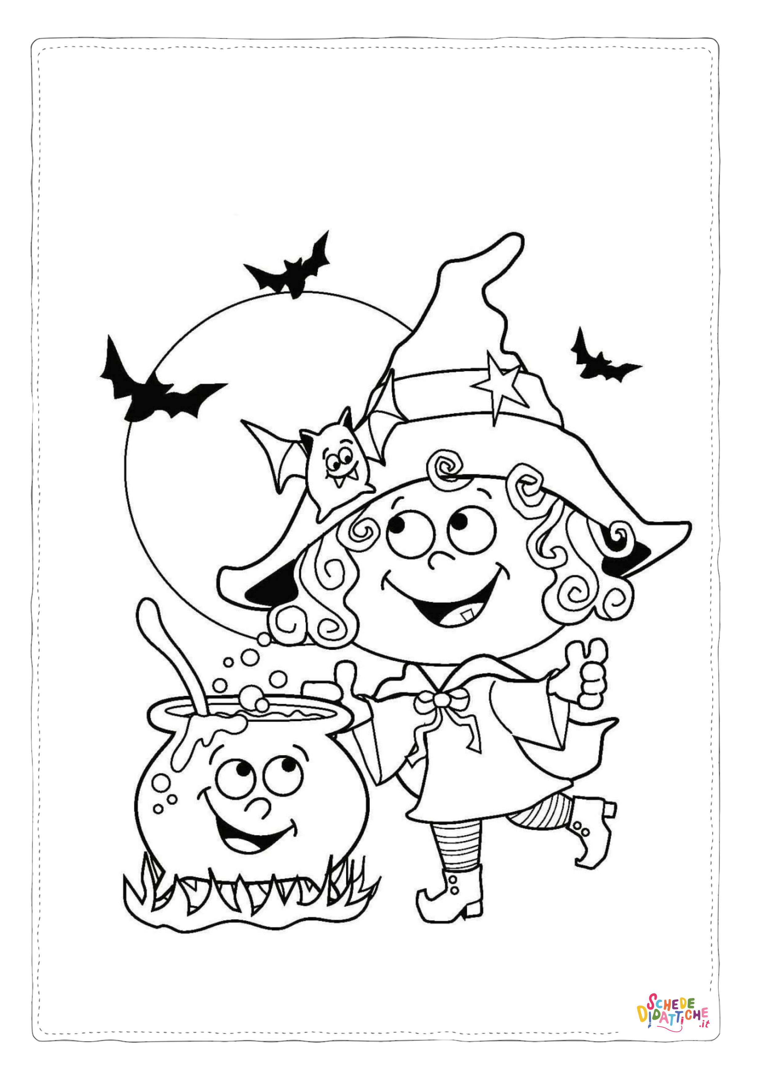 Disegno "Disegno di bambino ad Halloween da stampare e colorare 25" Disegno di bambino ad Halloween da stampare e colorare 25