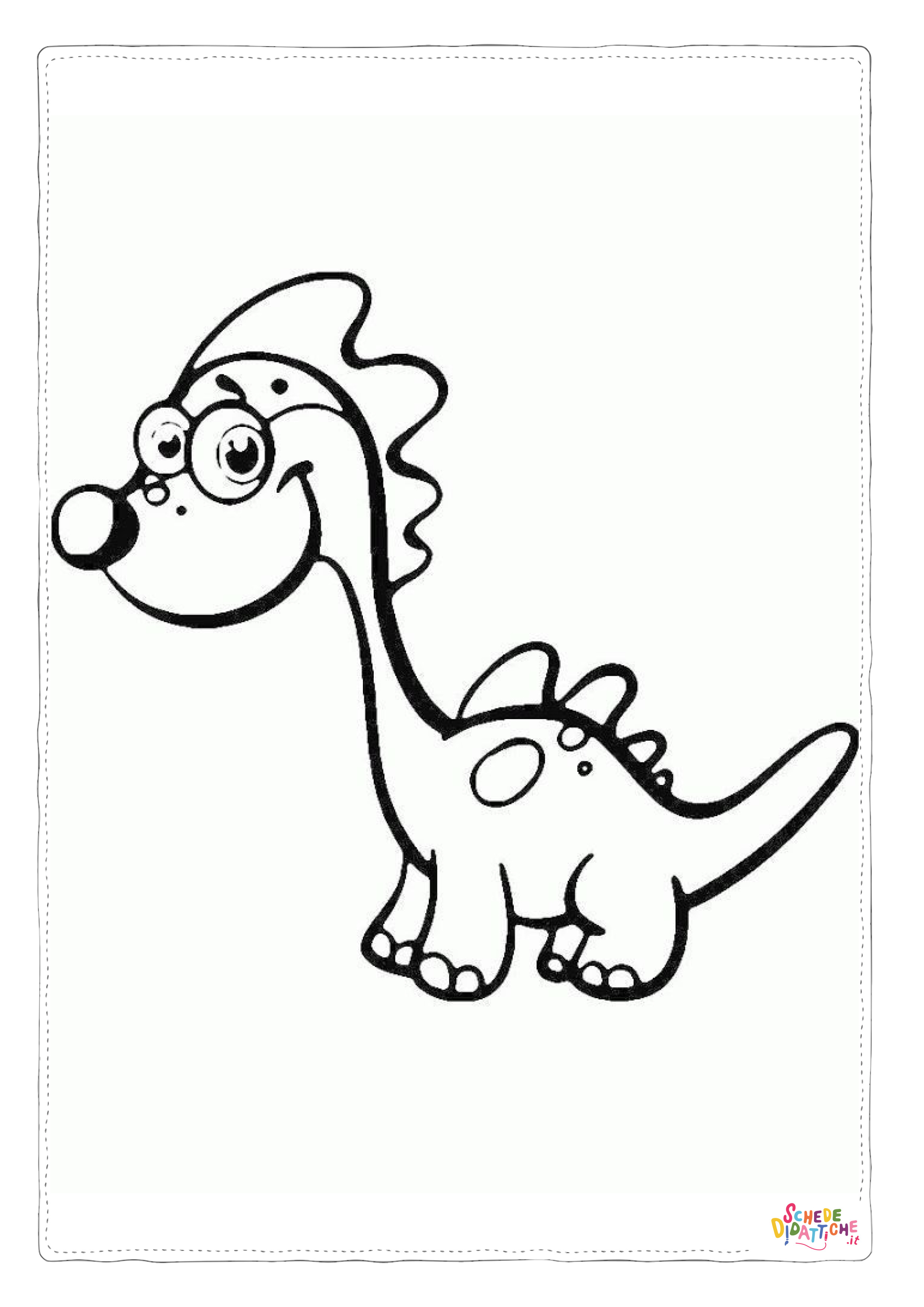 Disegno "Disegno di Brachiosauro da stampare e colorare 22" Disegno di Brachiosauro da stampare e colorare 22