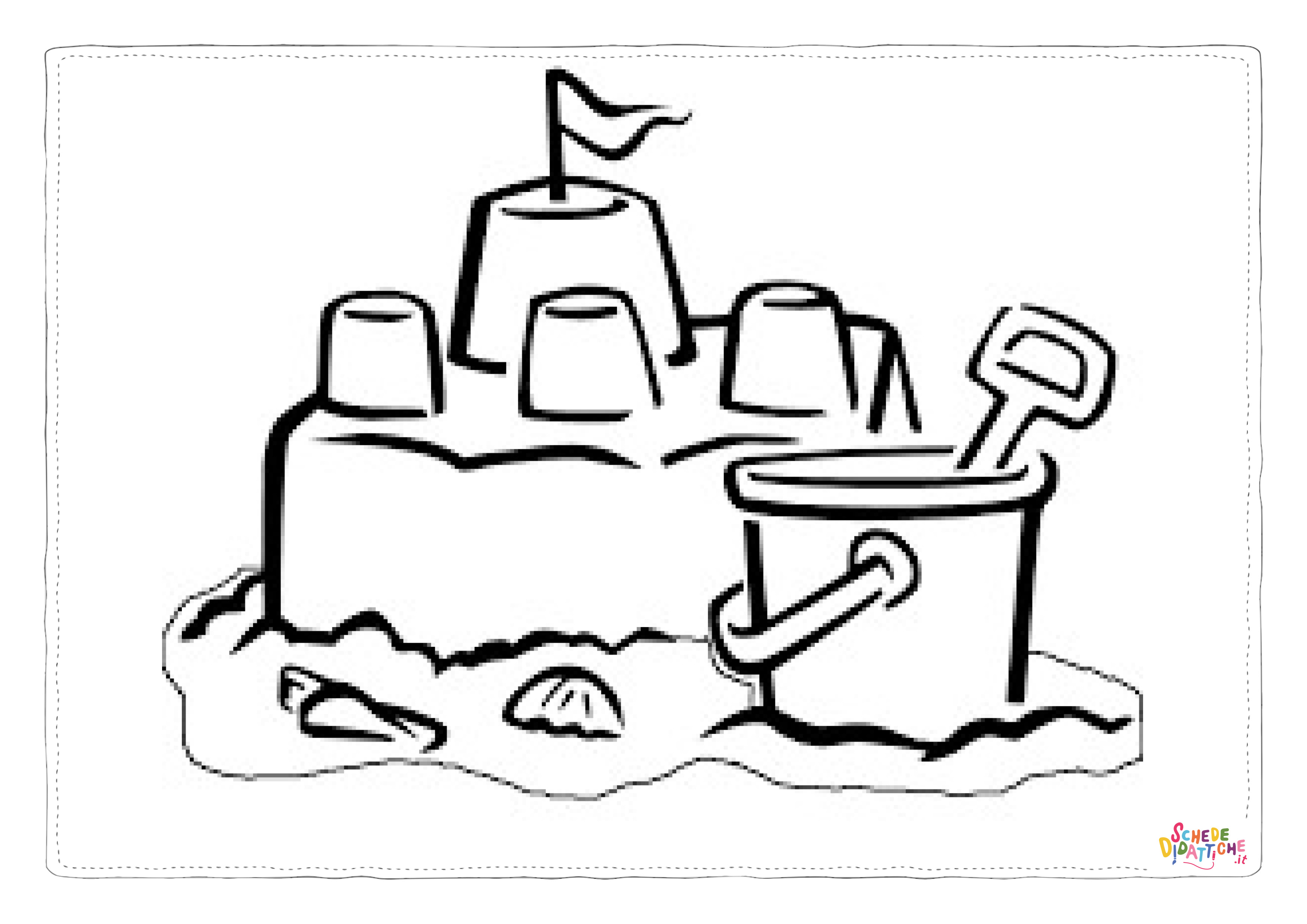 Disegno "Castelli di sapbbia in spiaggia 15" Castelli di sapbbia in spiaggia 15