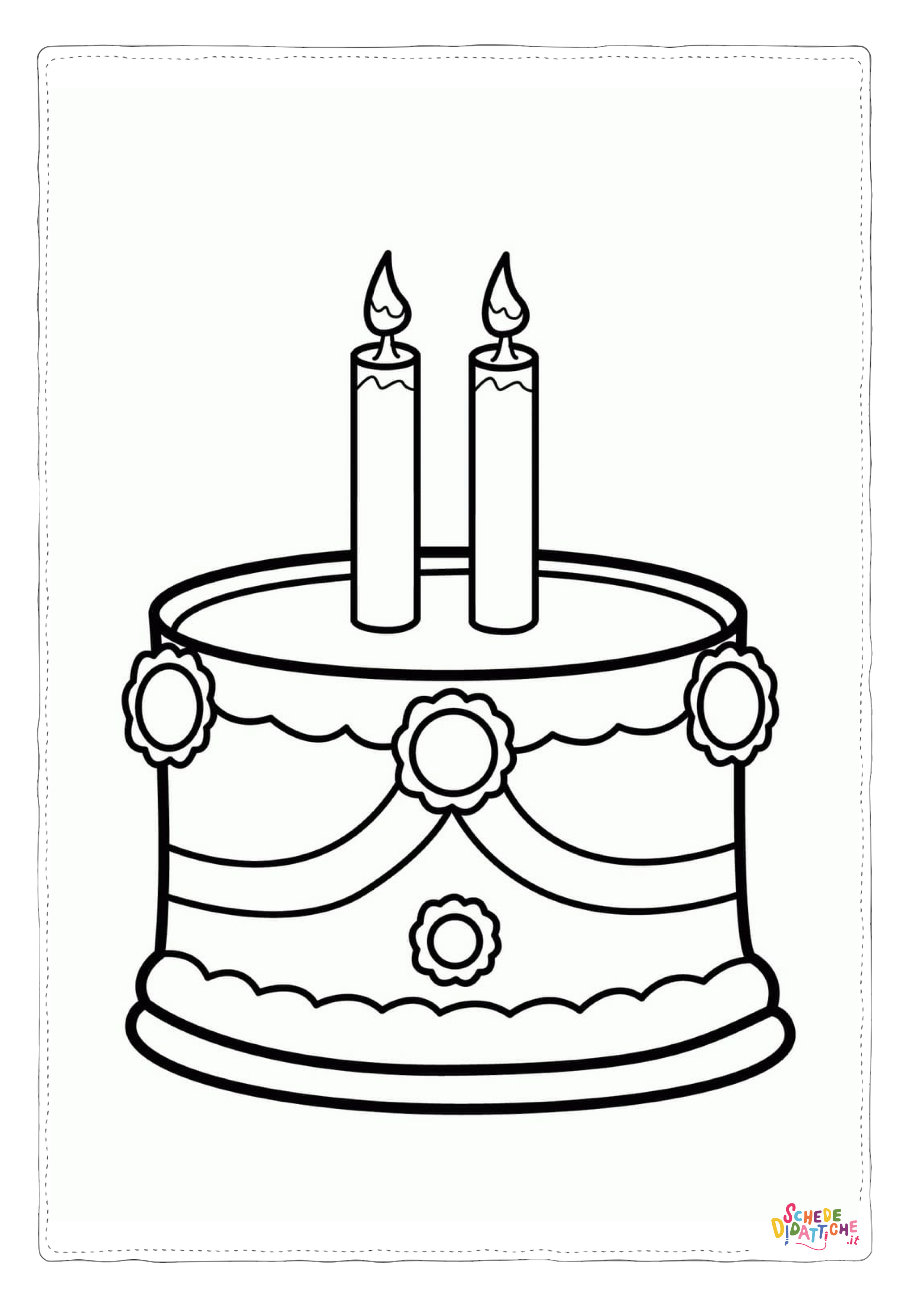 Disegno "Disegno di compleanno da stampare e colorare 59" Disegno di compleanno da stampare e colorare 59