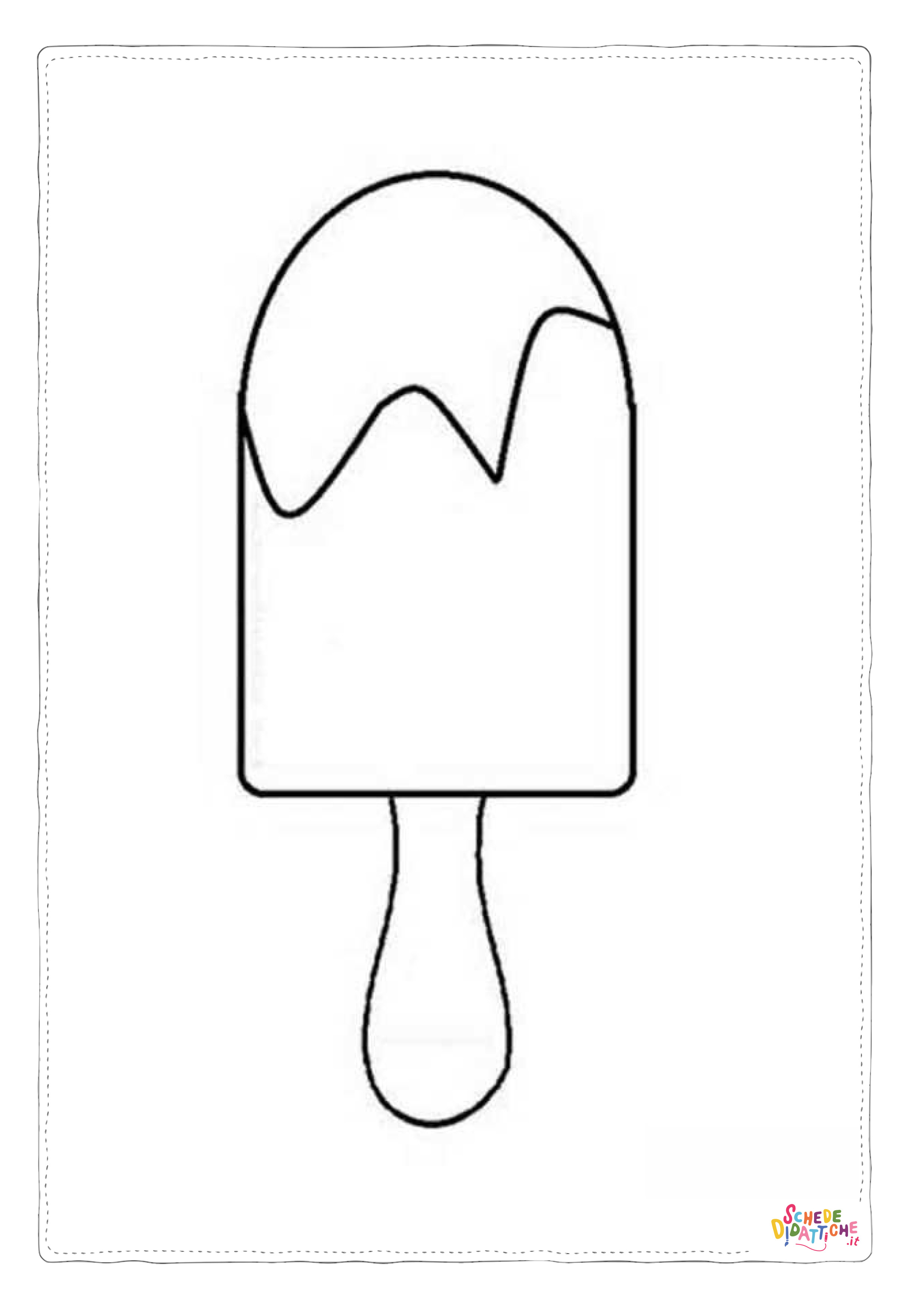 Disegno "Disegno di ghiacciolo da stampare e colorare 8" Disegno di ghiacciolo da stampare e colorare 8