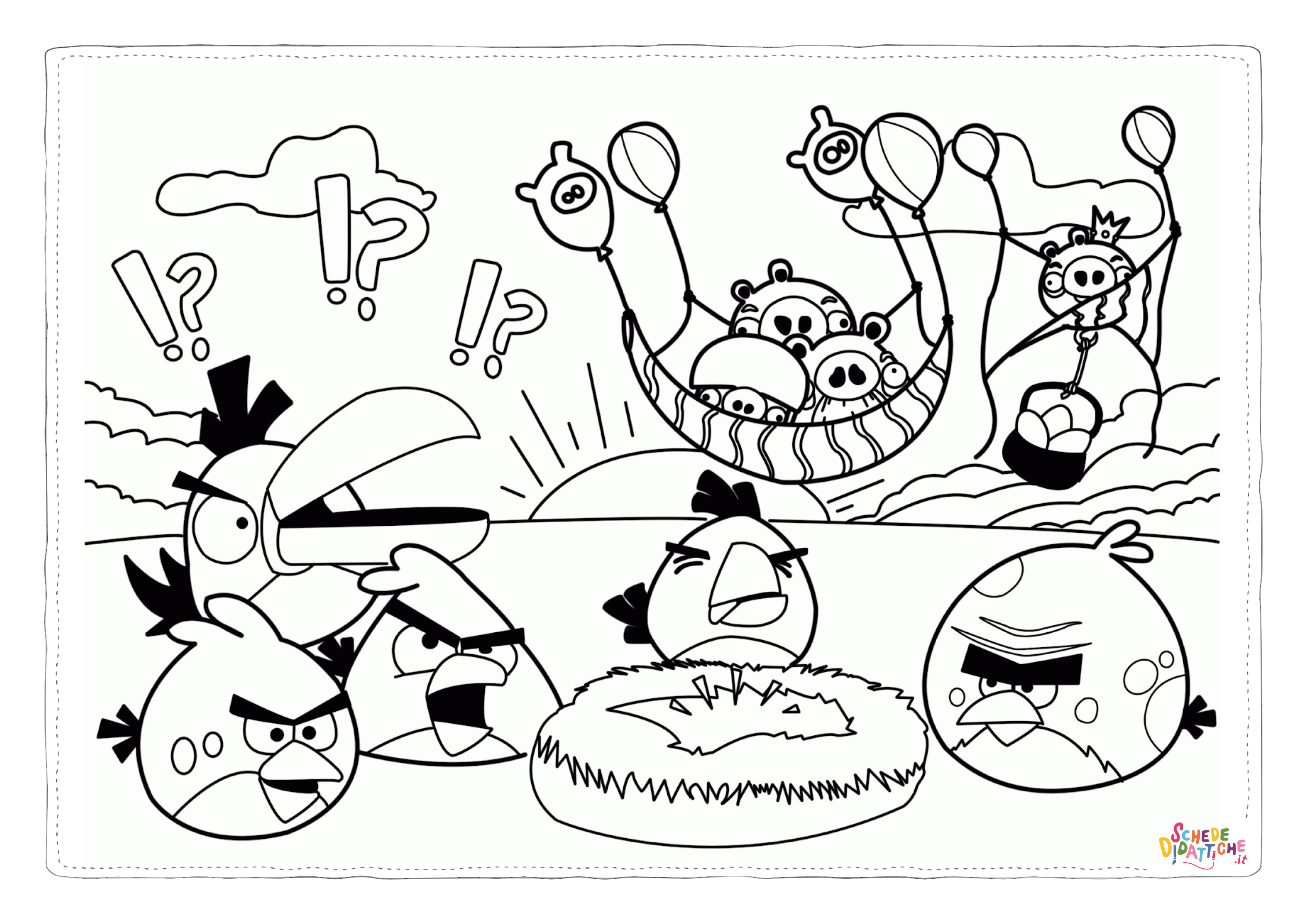 Disegno "Disegno di Angry birds da stampare e colorare 29" Disegno di Angry birds da stampare e colorare 29