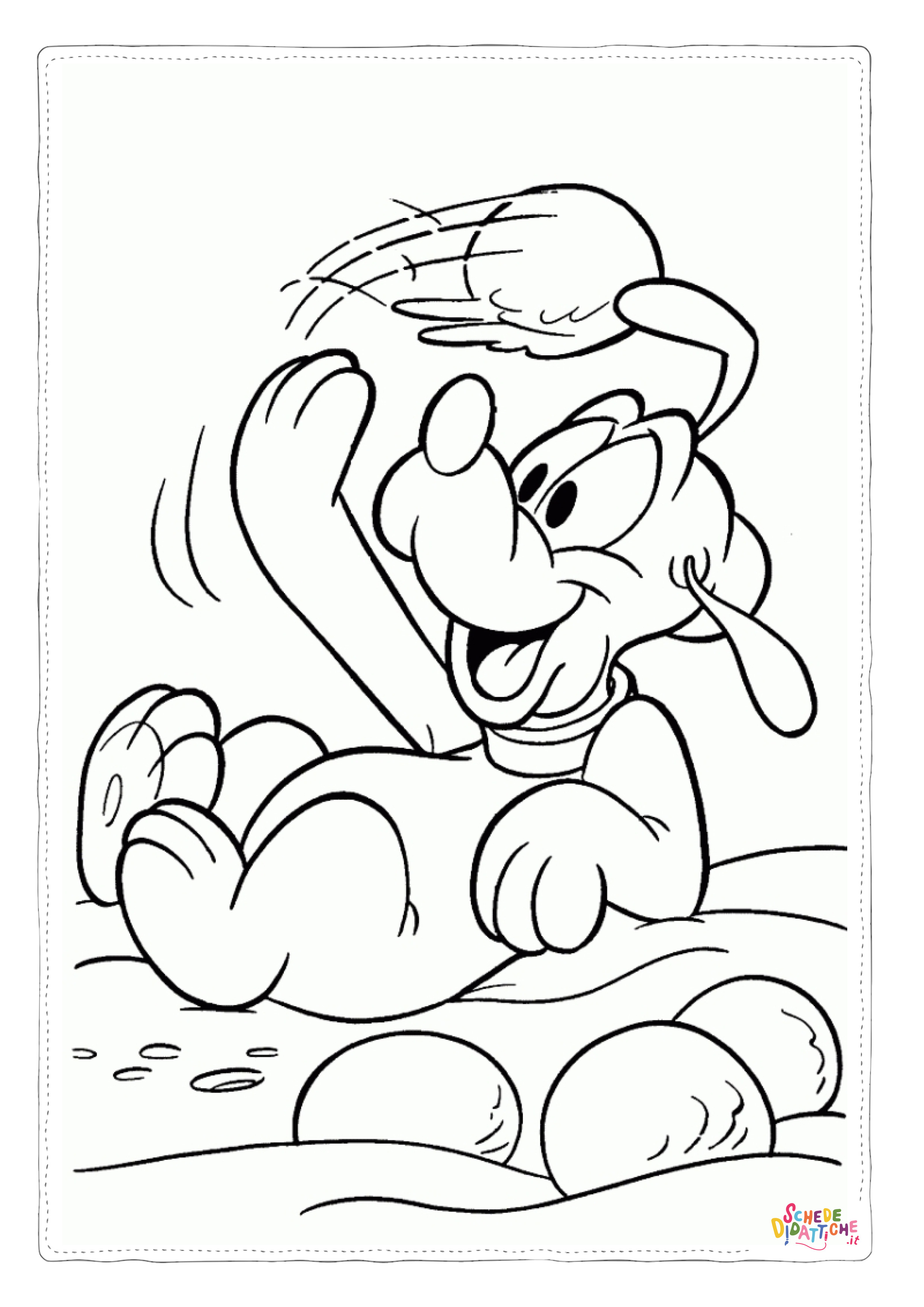Disegno "Disegno di Pluto da stampare e colorare 25" Disegno di Pluto da stampare e colorare 25