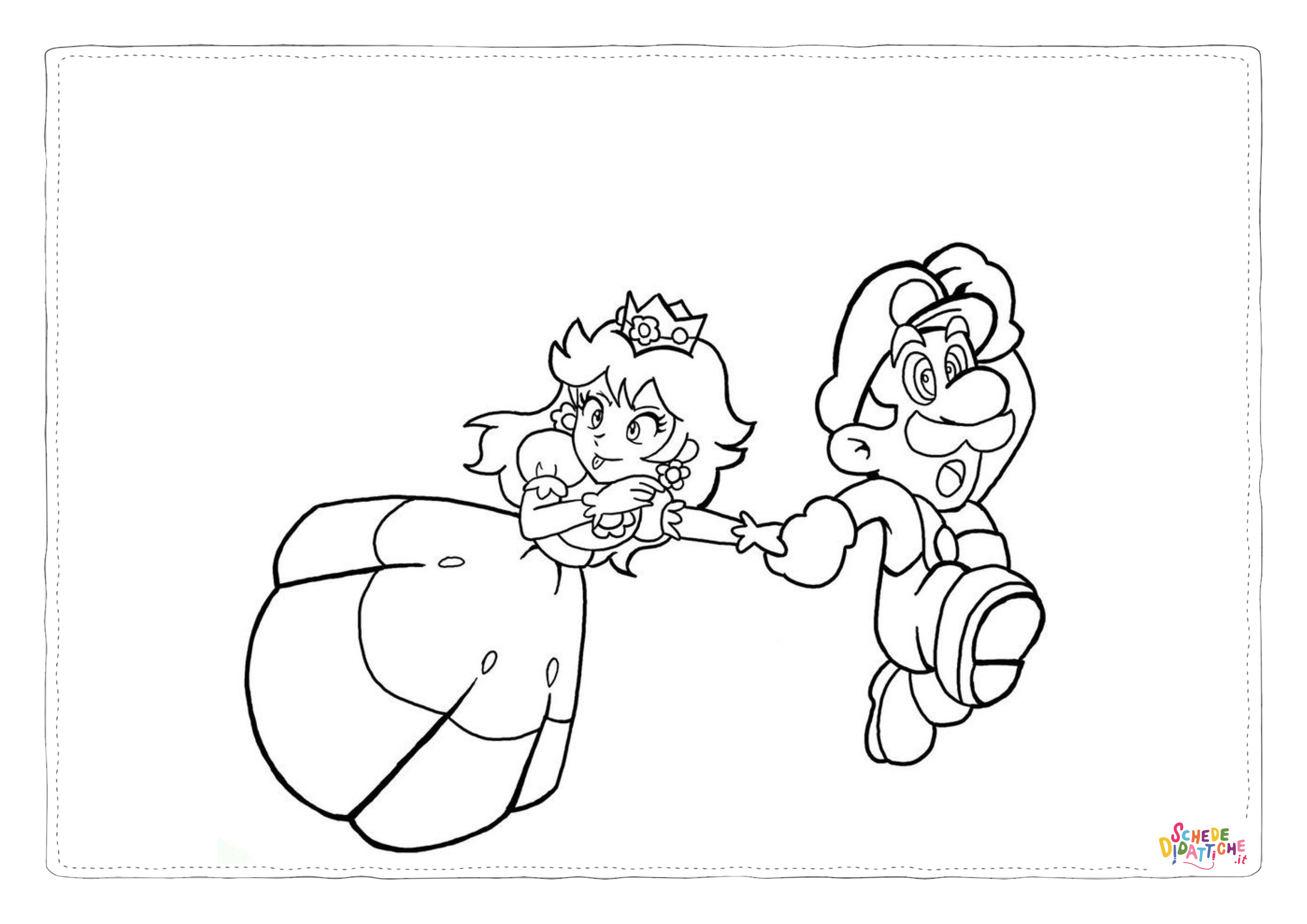 Disegno "Disegno di Super Mario da stampare e colorare 125" Disegno di Super Mario da stampare e colorare 125