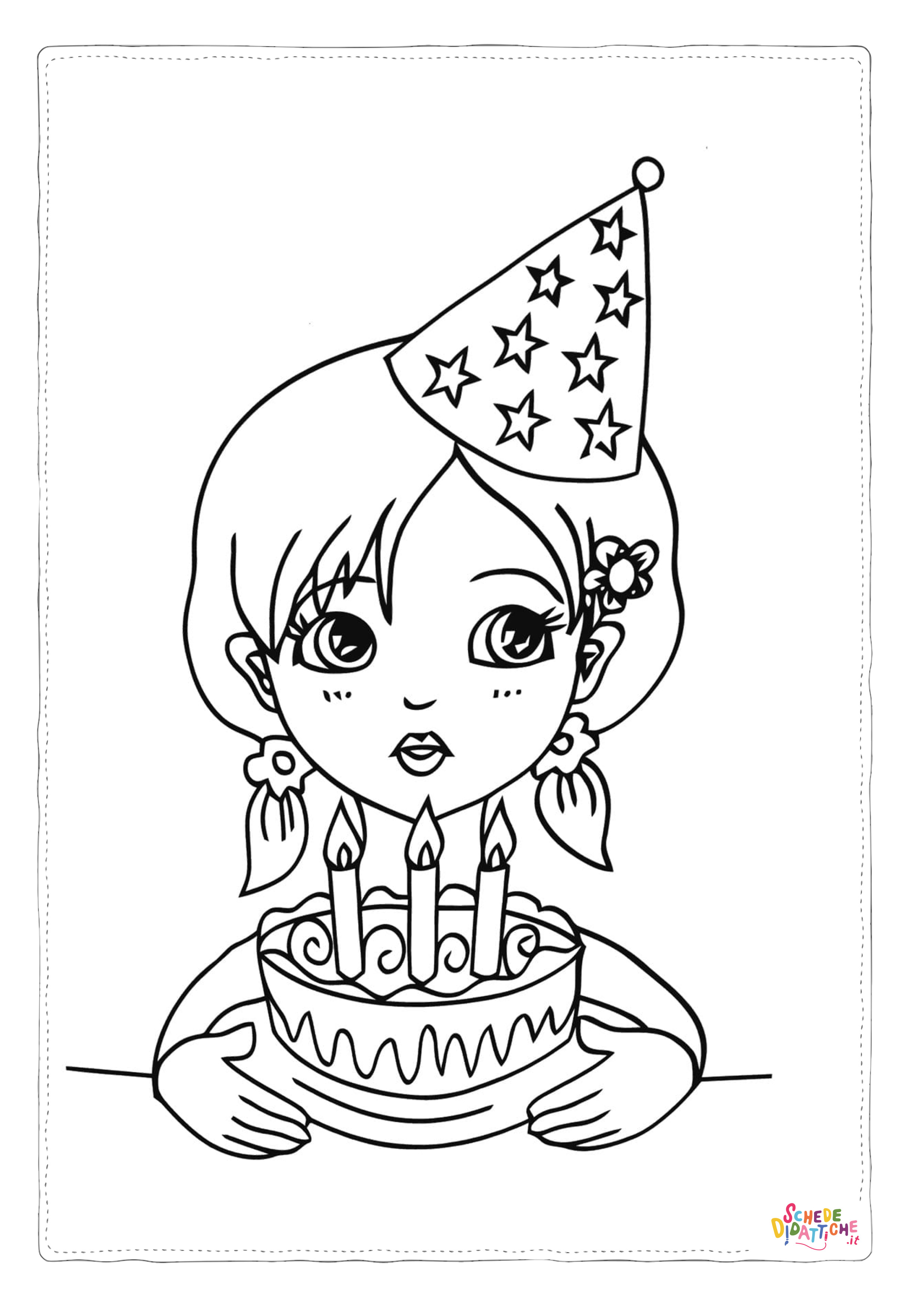 Disegno "Disegno di compleanno da stampare e colorare 72" Disegno di compleanno da stampare e colorare 72
