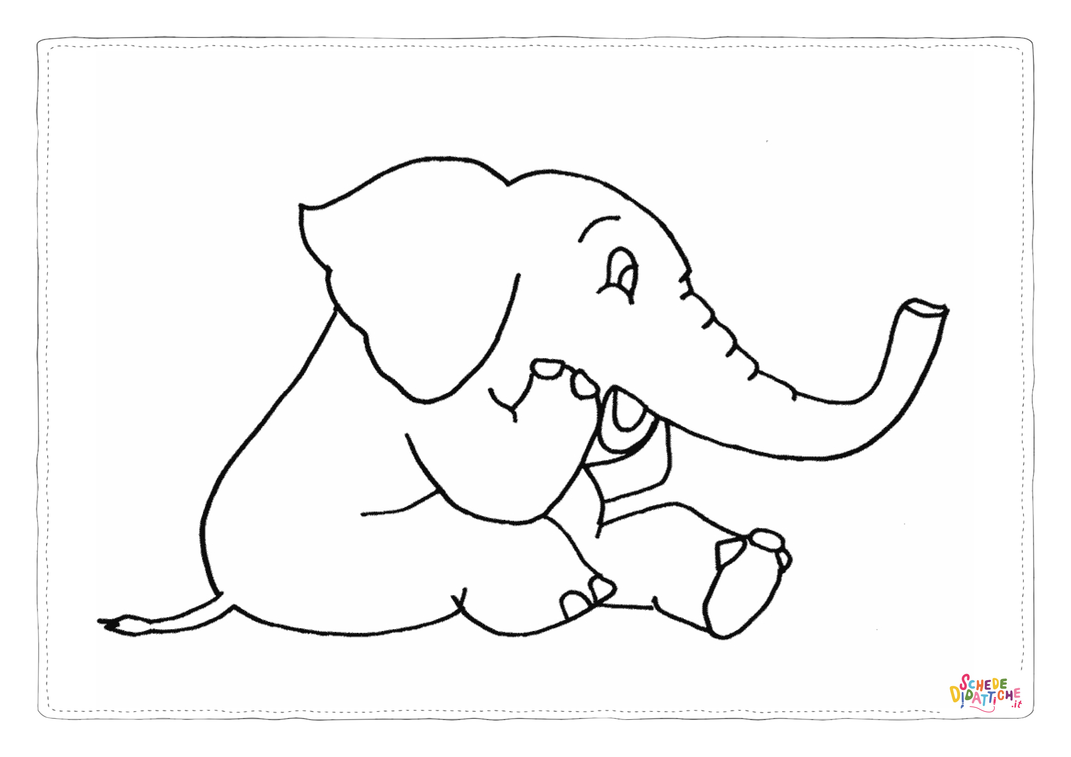 Disegno di Dumbo da stampare e colorare 4
