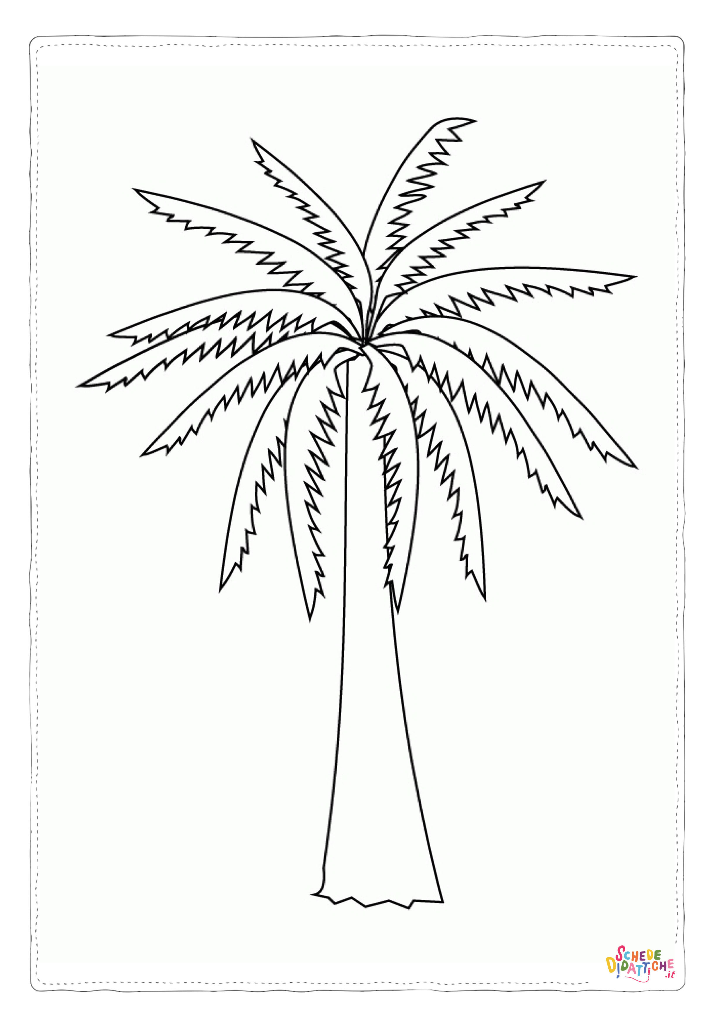 Disegno "Disegno di albero da stampare e colorare 22" Disegno di albero da stampare e colorare 22