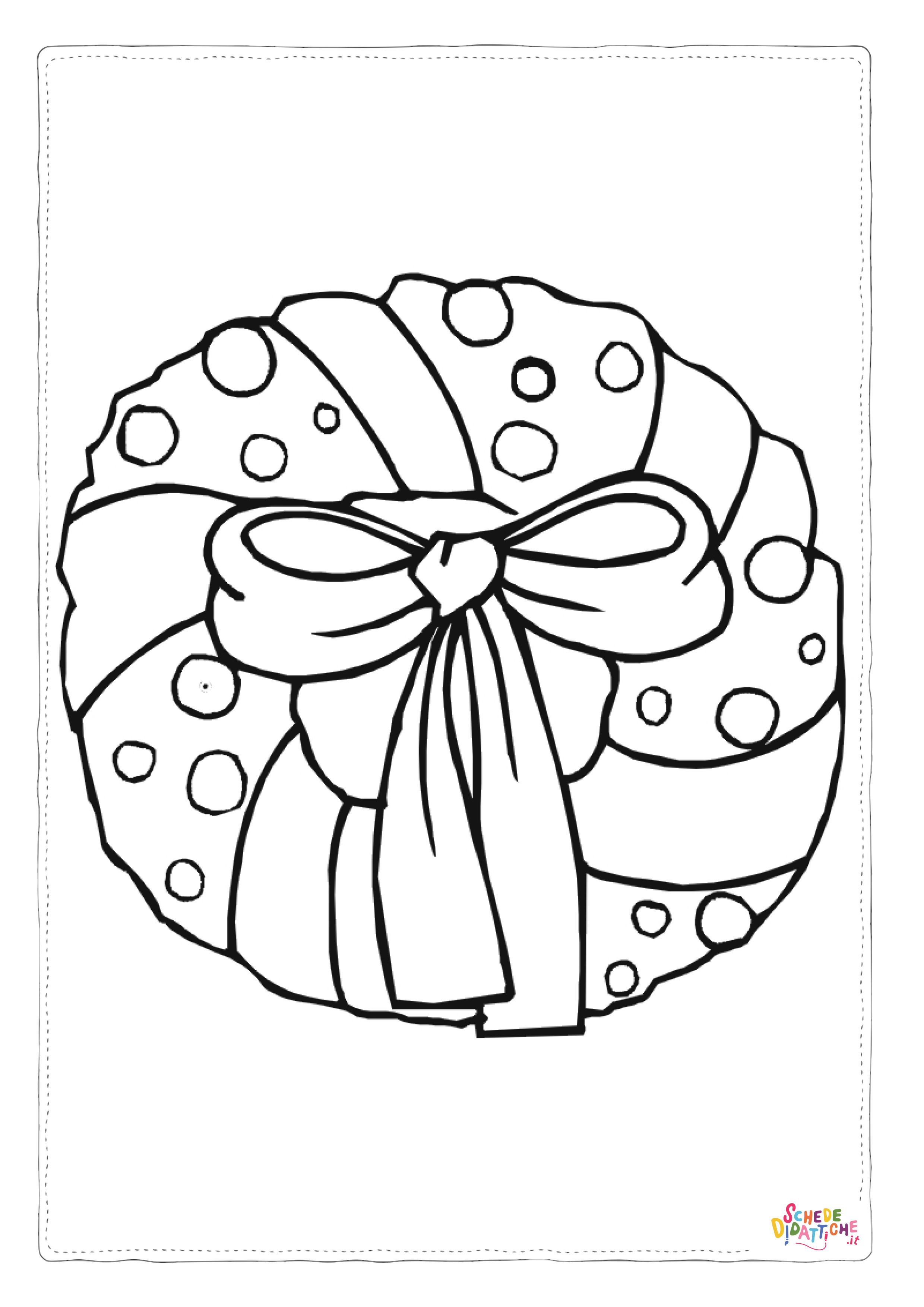 Disegno "Disegno di palla di Natale da stampare e colorare 8" Disegno di palla di Natale da stampare e colorare 8