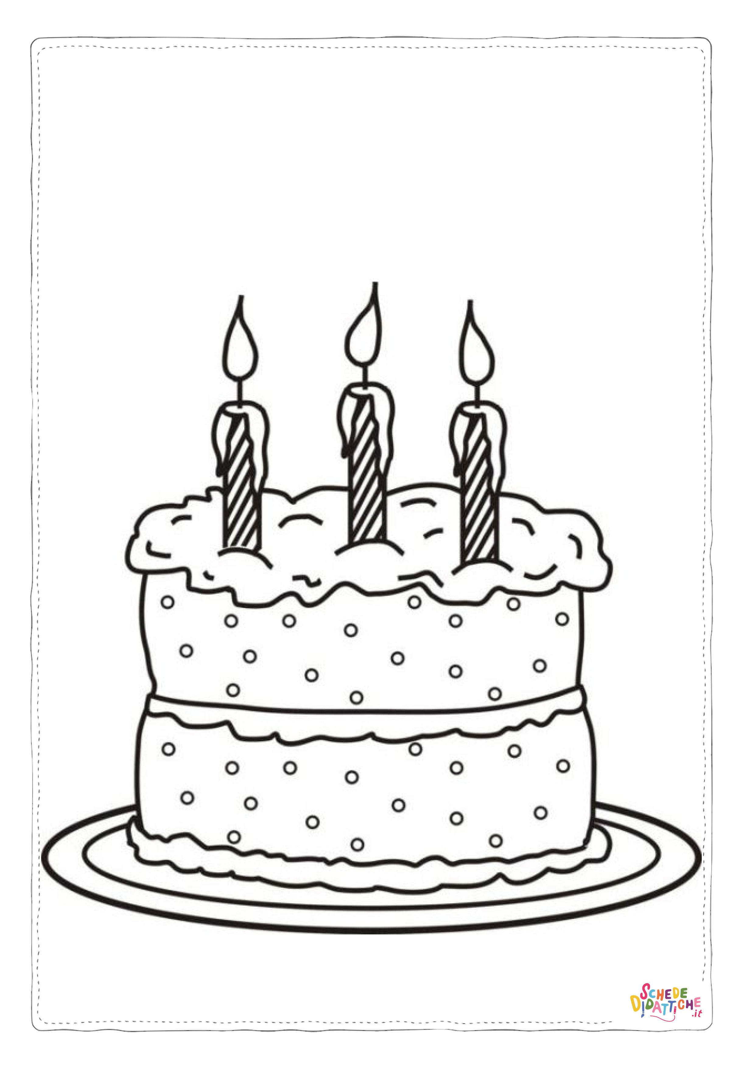 Disegno "Disegno di compleanno da stampare e colorare 49" Disegno di compleanno da stampare e colorare 49