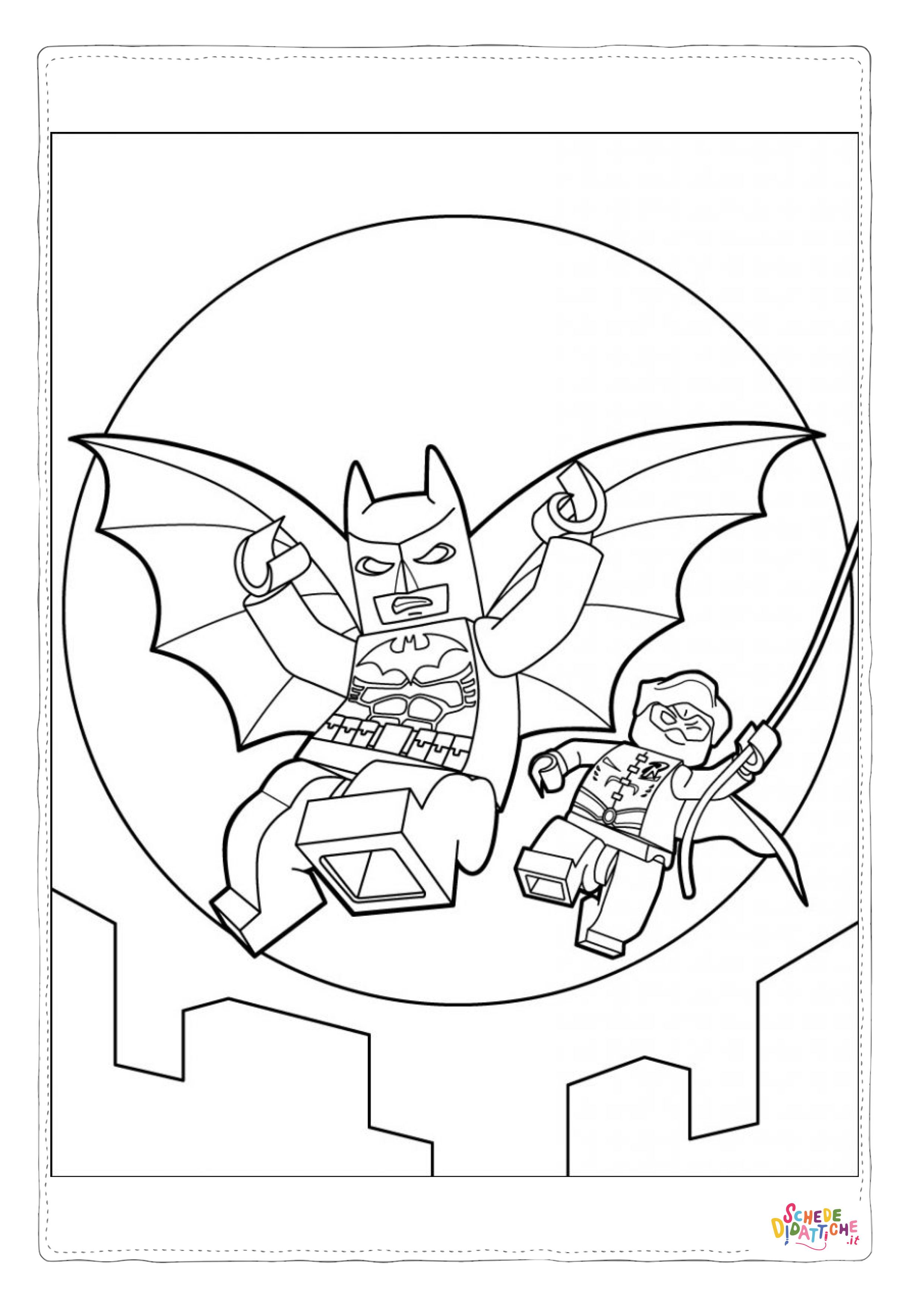 Disegno "Disegno di LEGO Batman da stampare e colorare 8" Disegno di LEGO Batman da stampare e colorare 8