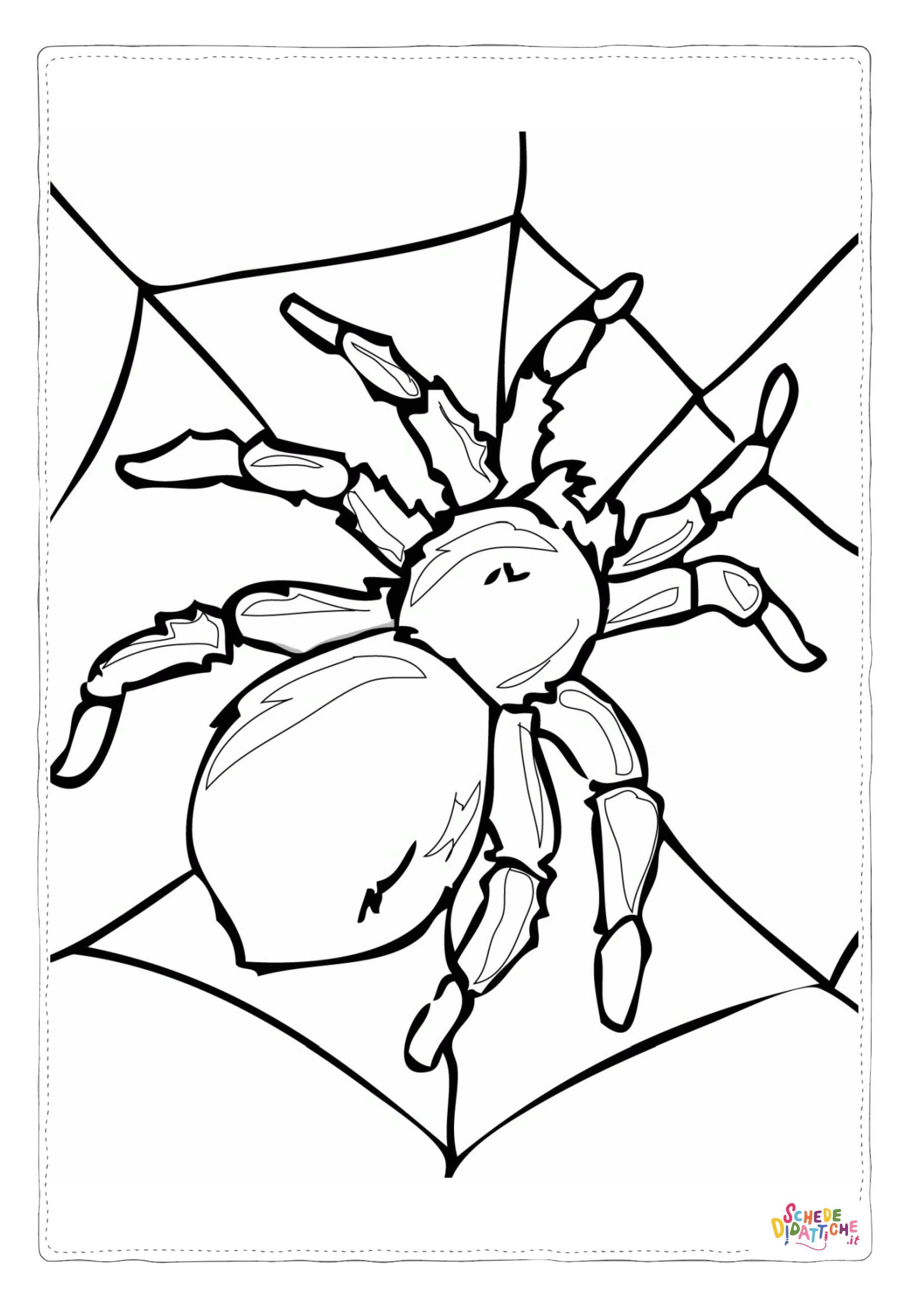Disegno di ragno da stampare e colorare 37