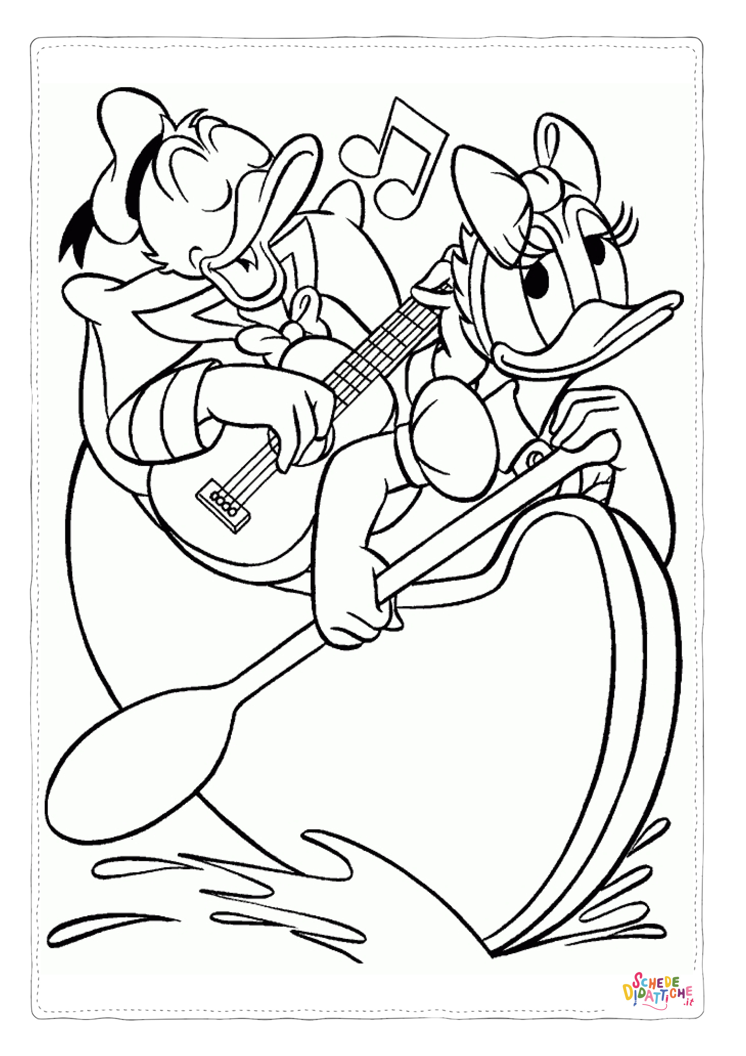Disegno di Paperino da stampare e colorare 46
