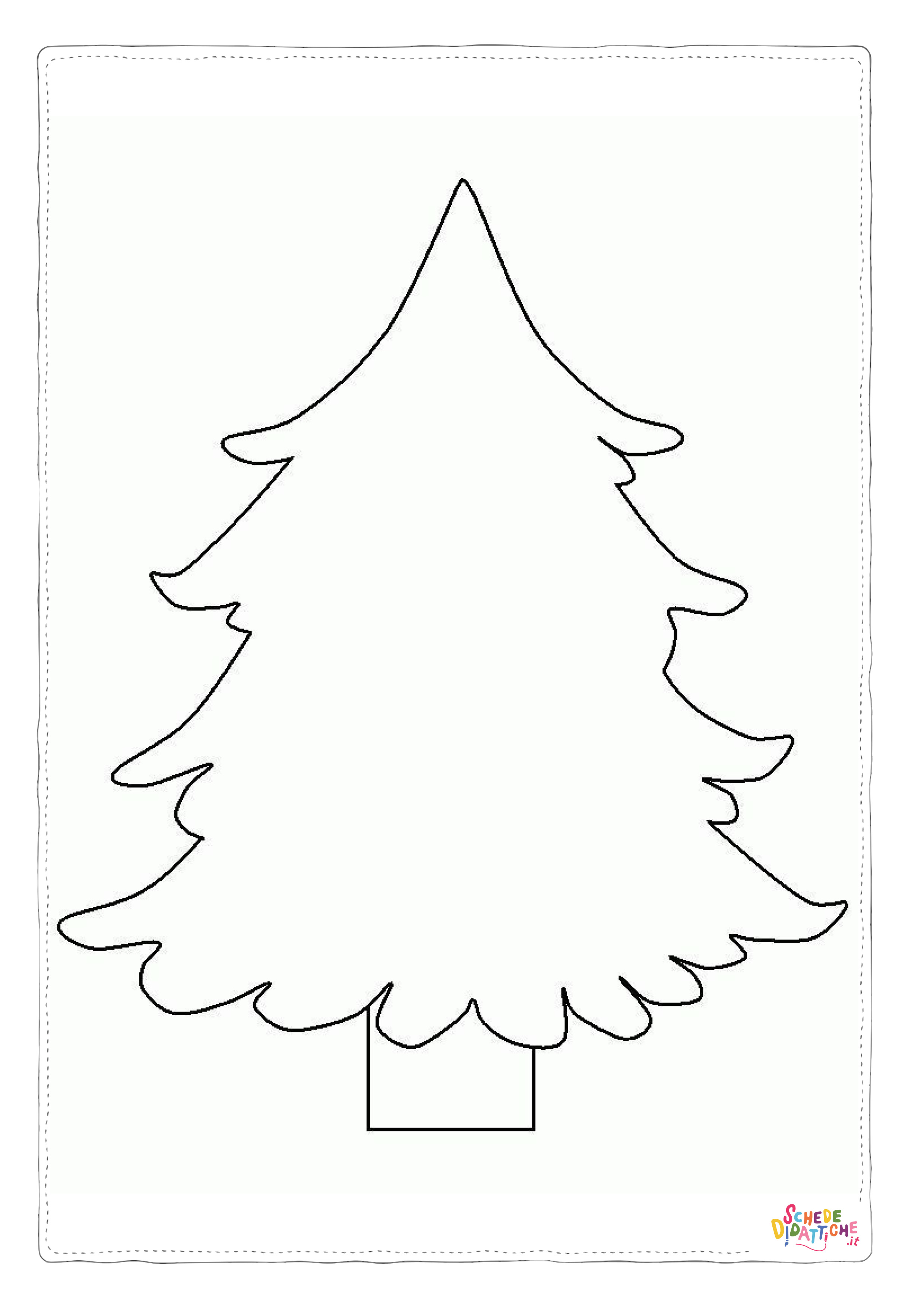 Disegno "Disegno di albero di Natale da stampare e colorare 248" Disegno di albero di Natale da stampare e colorare 248