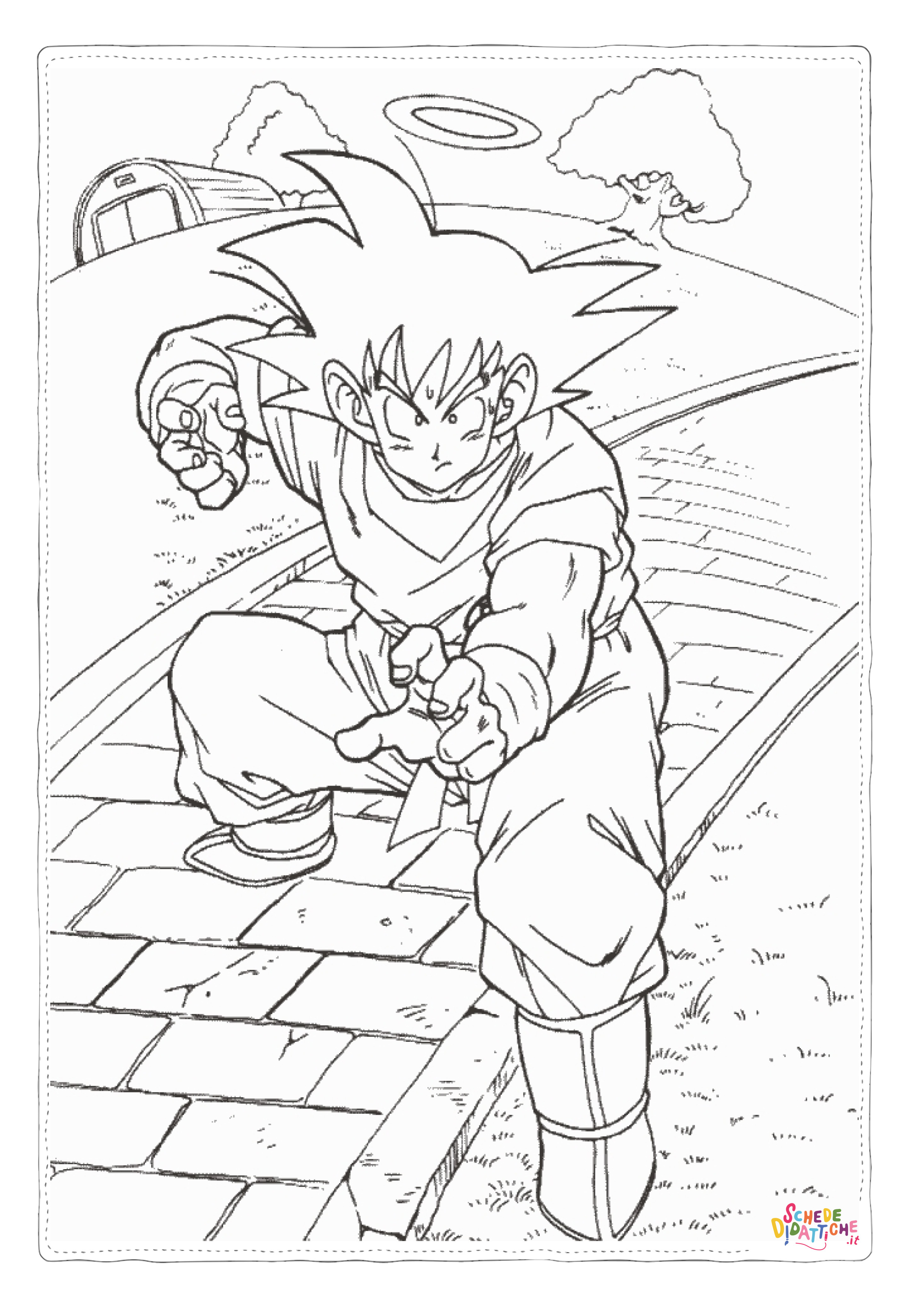 Disegno "Disegno di Dragon Ball da stampare e colorare 24" Disegno di Dragon Ball da stampare e colorare 24