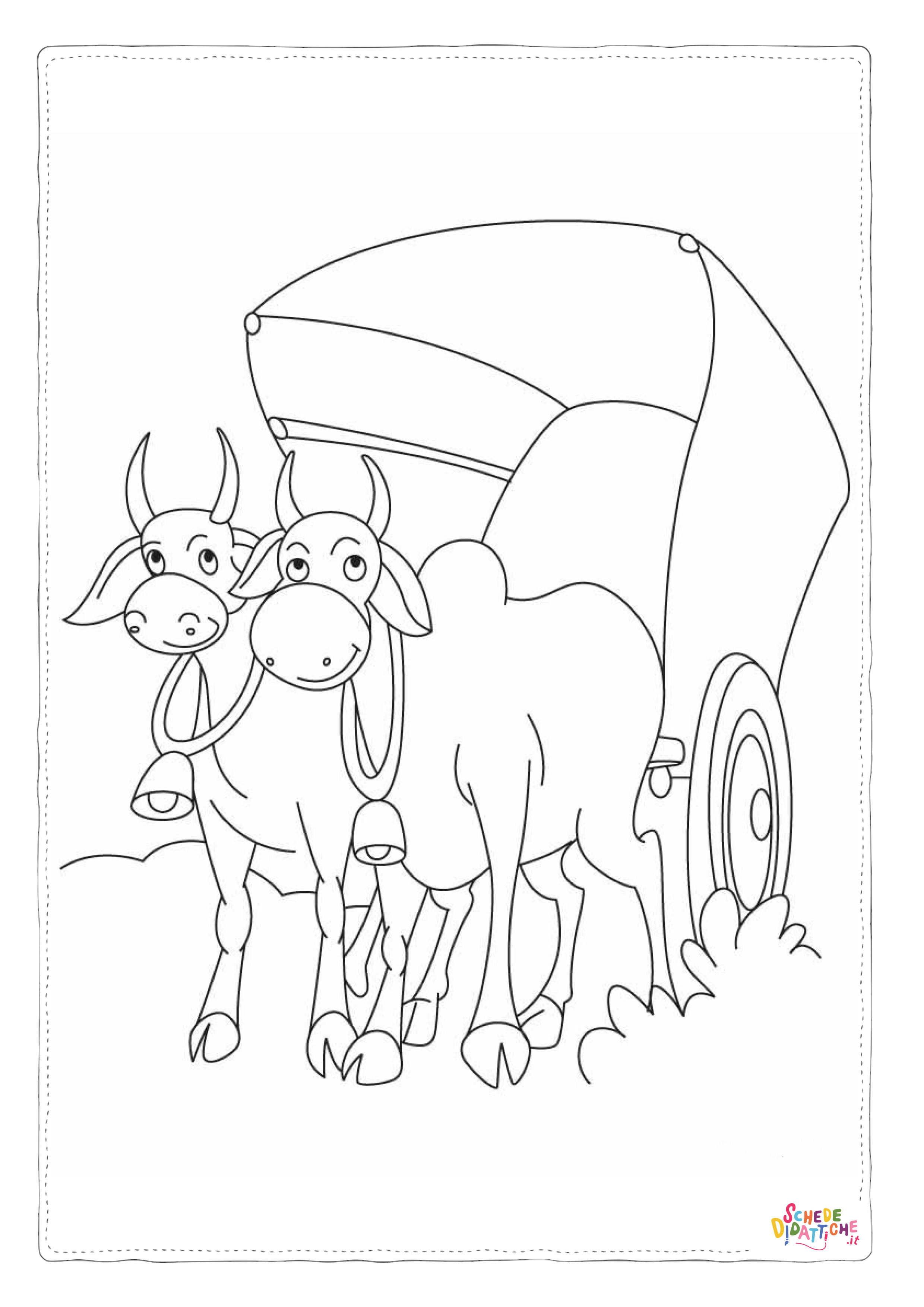 Disegno "Disegno di carrozza da stampare e colorare 9" Disegno di carrozza da stampare e colorare 9