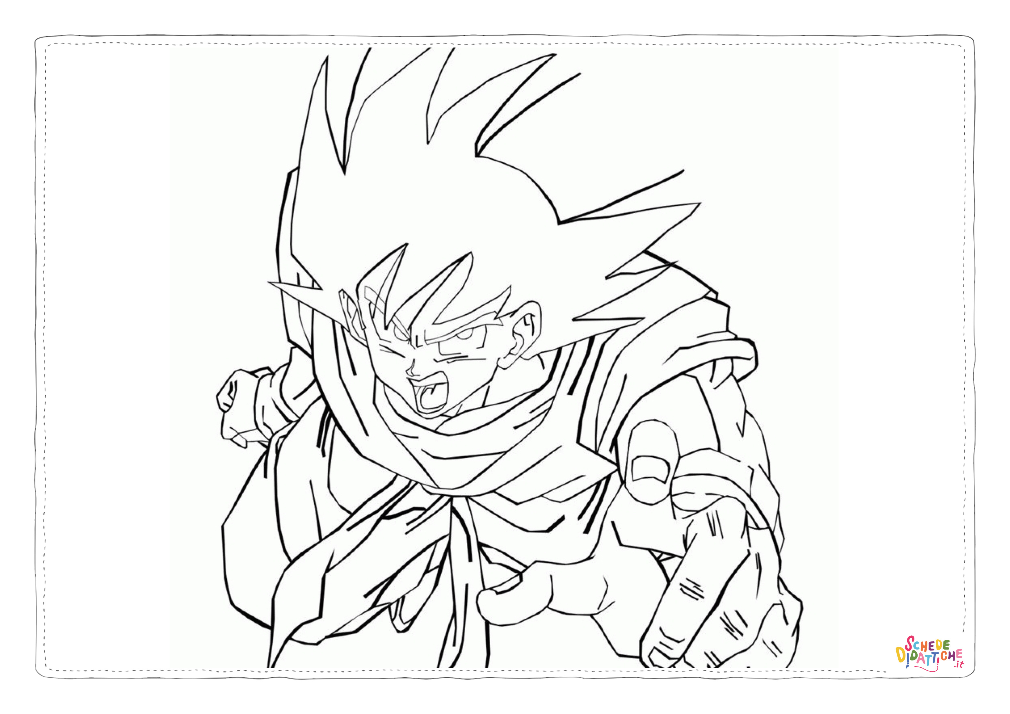 Disegno "Disegno di Dragon Ball da stampare e colorare 27" Disegno di Dragon Ball da stampare e colorare 27