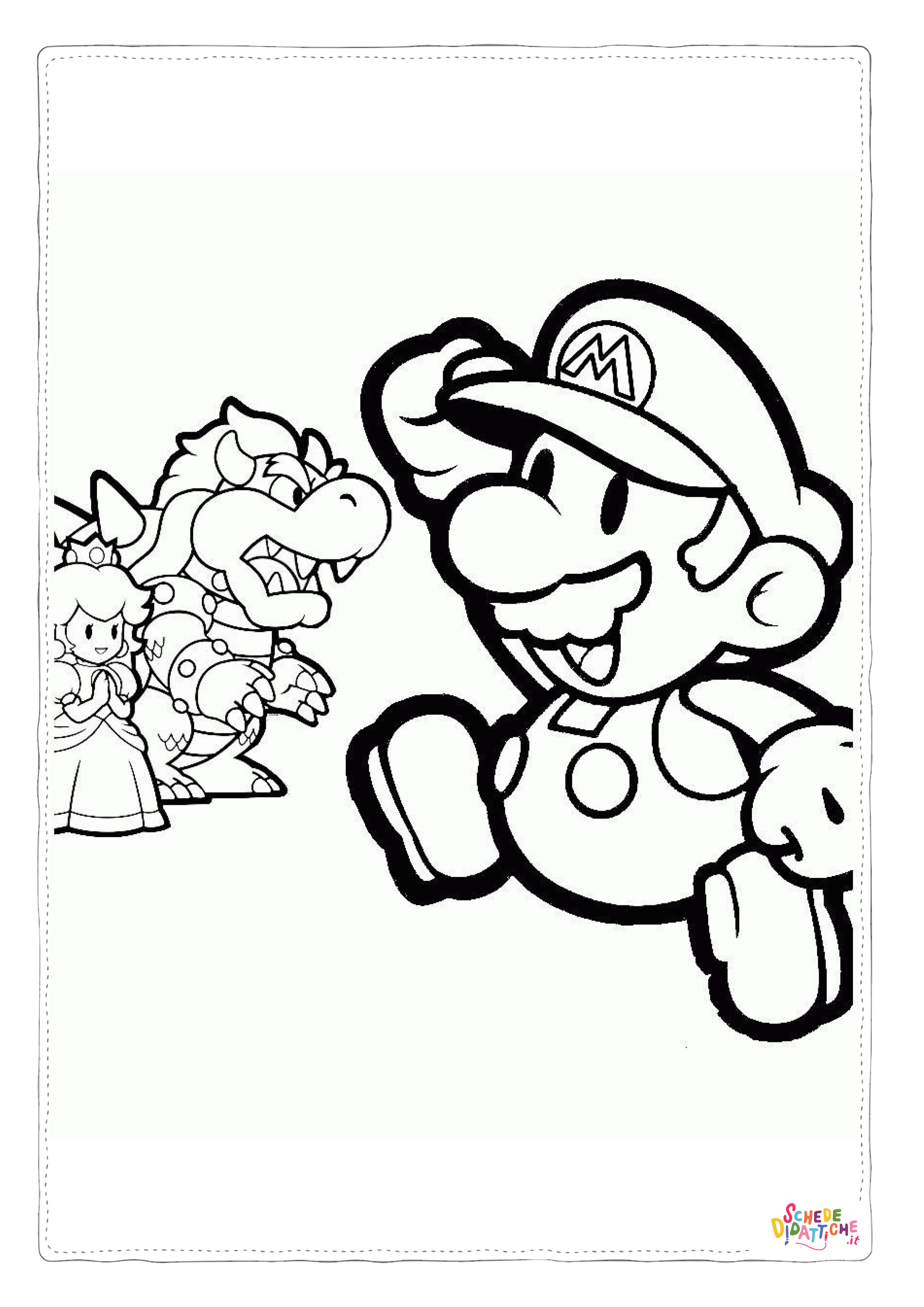 Disegno "Disegno di Super Mario da stampare e colorare 21" Disegno di Super Mario da stampare e colorare 21