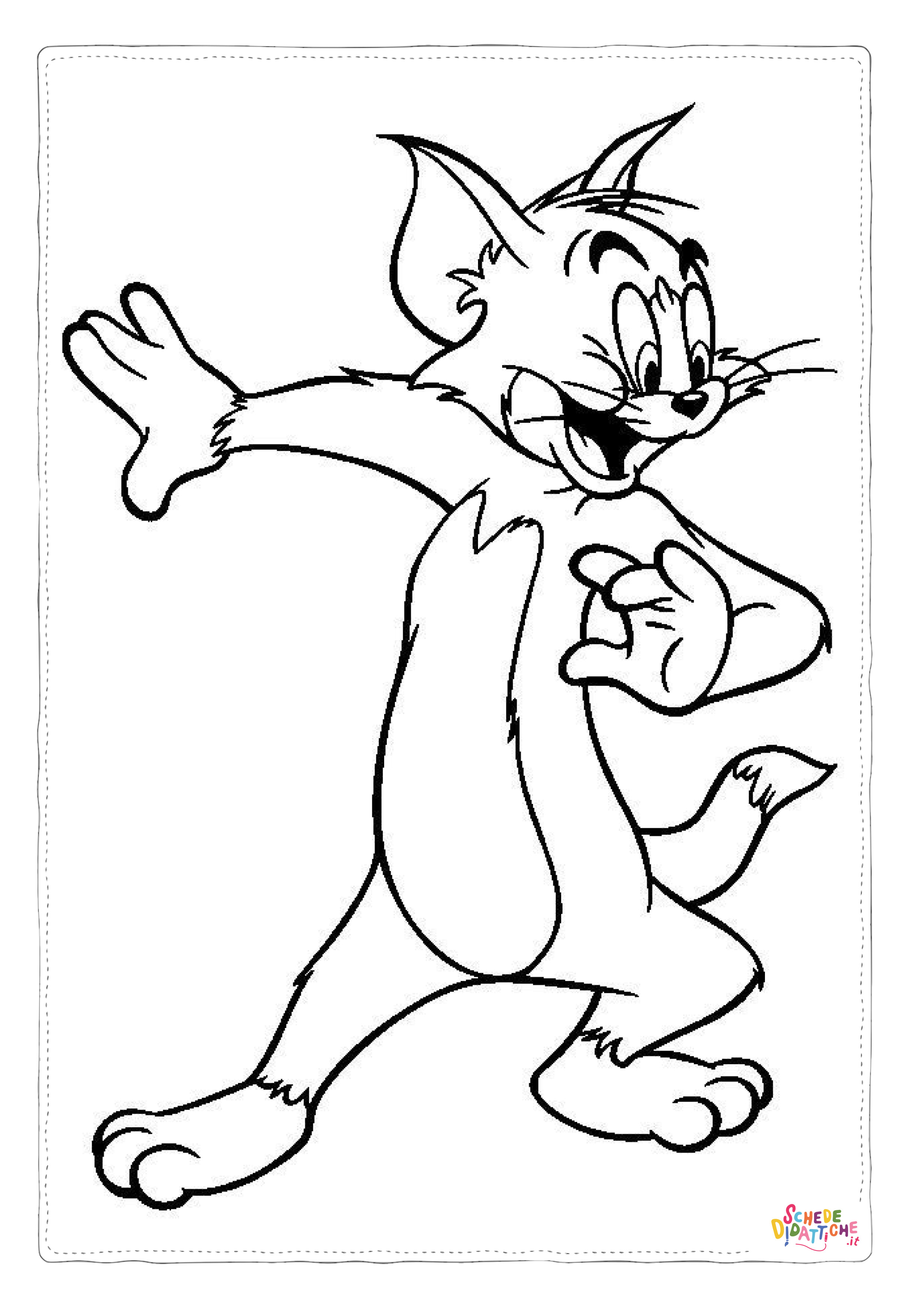 Disegno "Disegno di Tom e Jerry da stampare e colorare 60" Disegno di Tom e Jerry da stampare e colorare 60