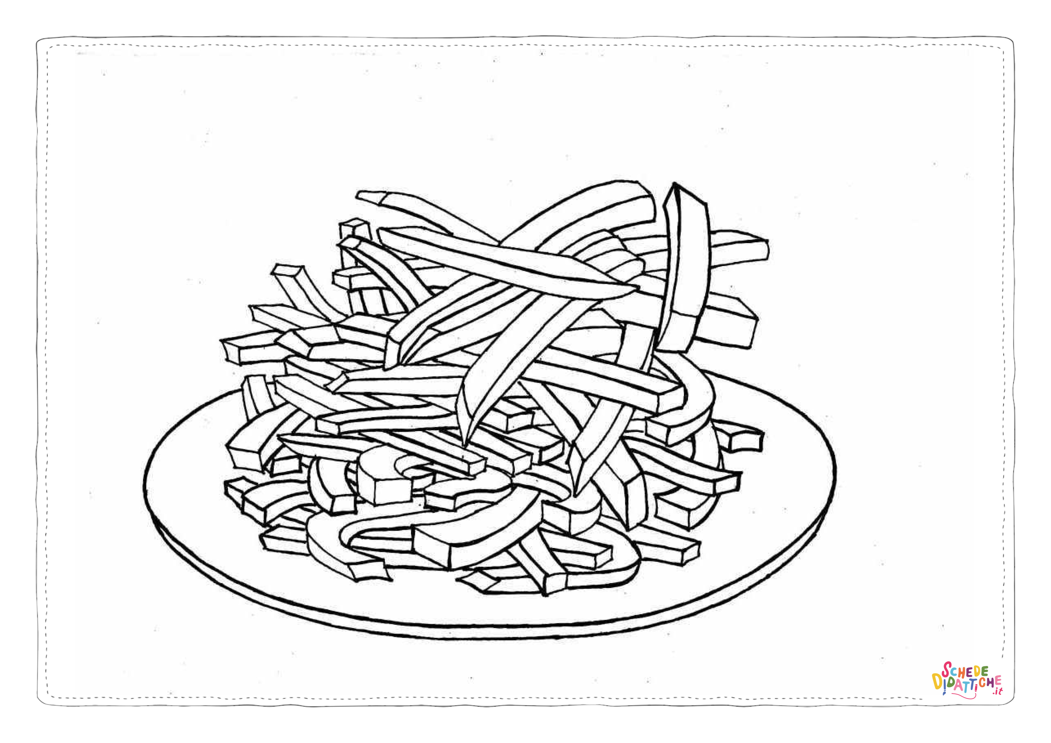 Disegno "Disegno di fast food da stampare e colorare 34" Disegno di fast food da stampare e colorare 34