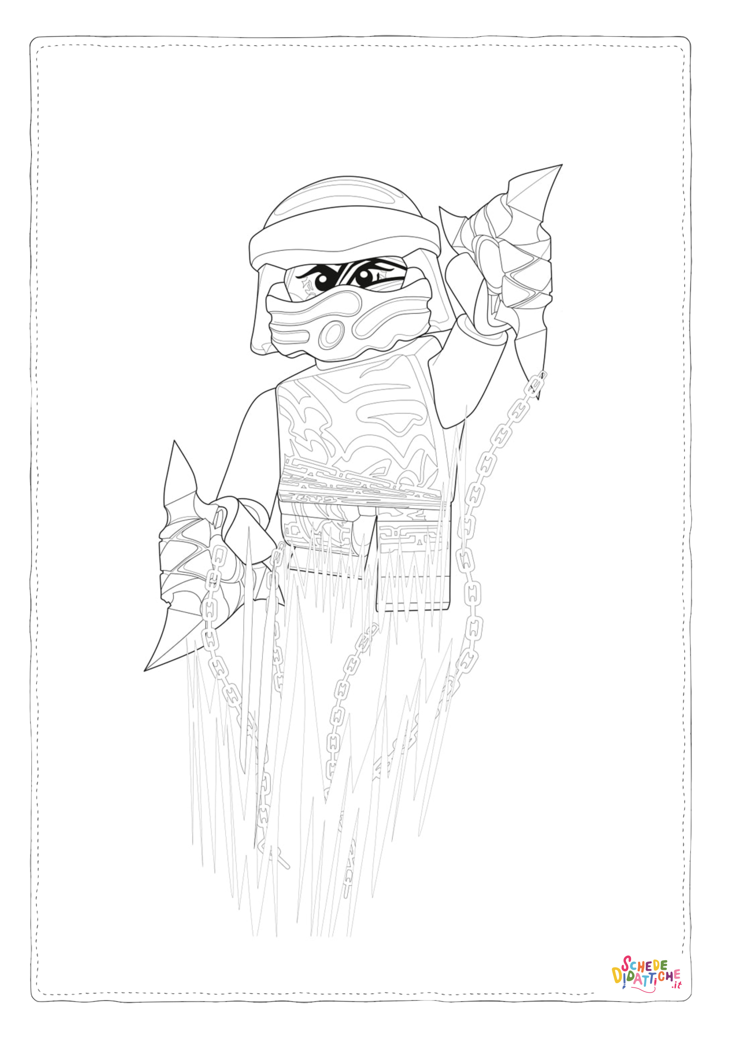 Disegno di Ninja Go da stampare e colorare 37