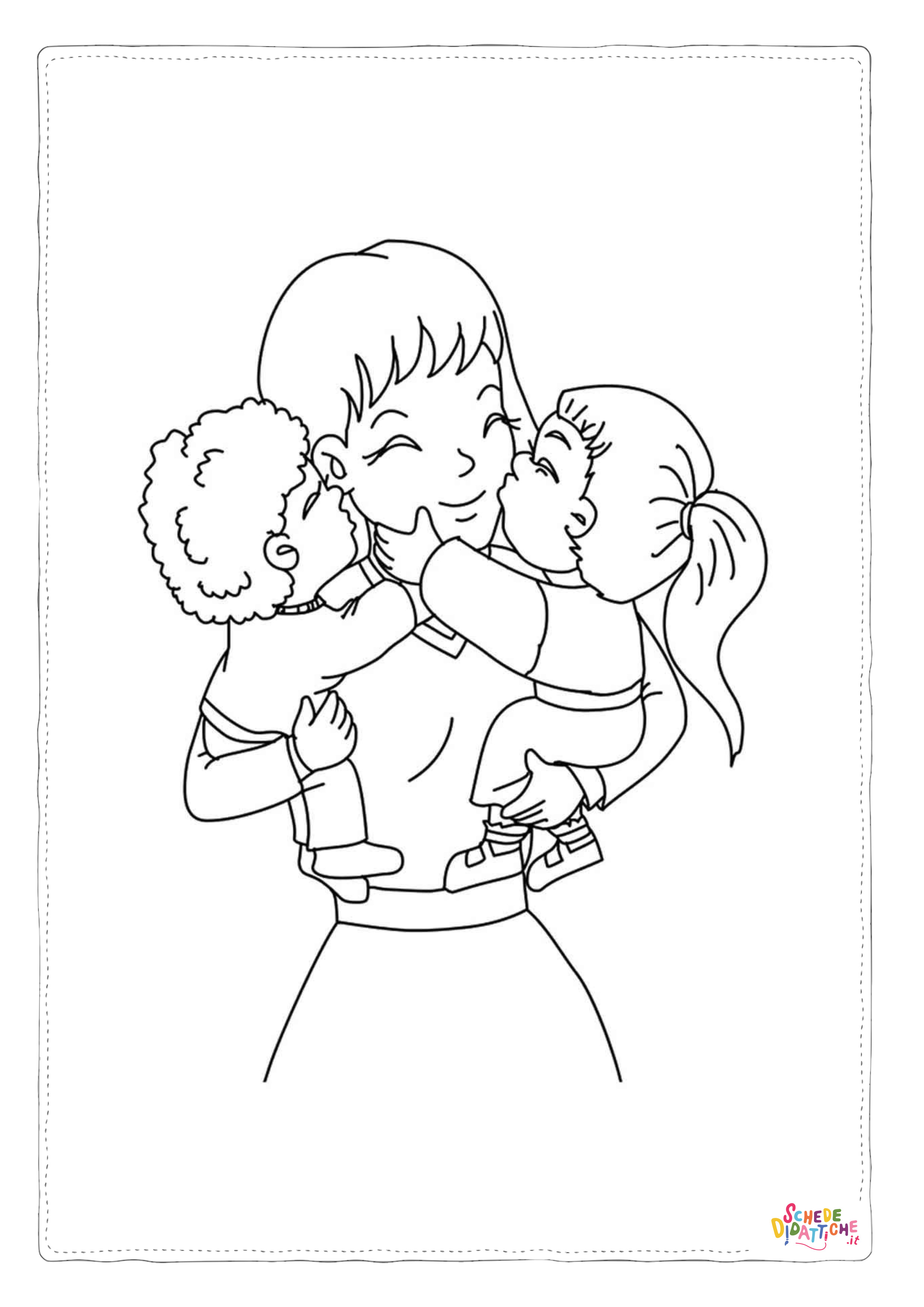 Disegno "Disegno di bambino da stampare e colorare 203" Disegno di bambino da stampare e colorare 203