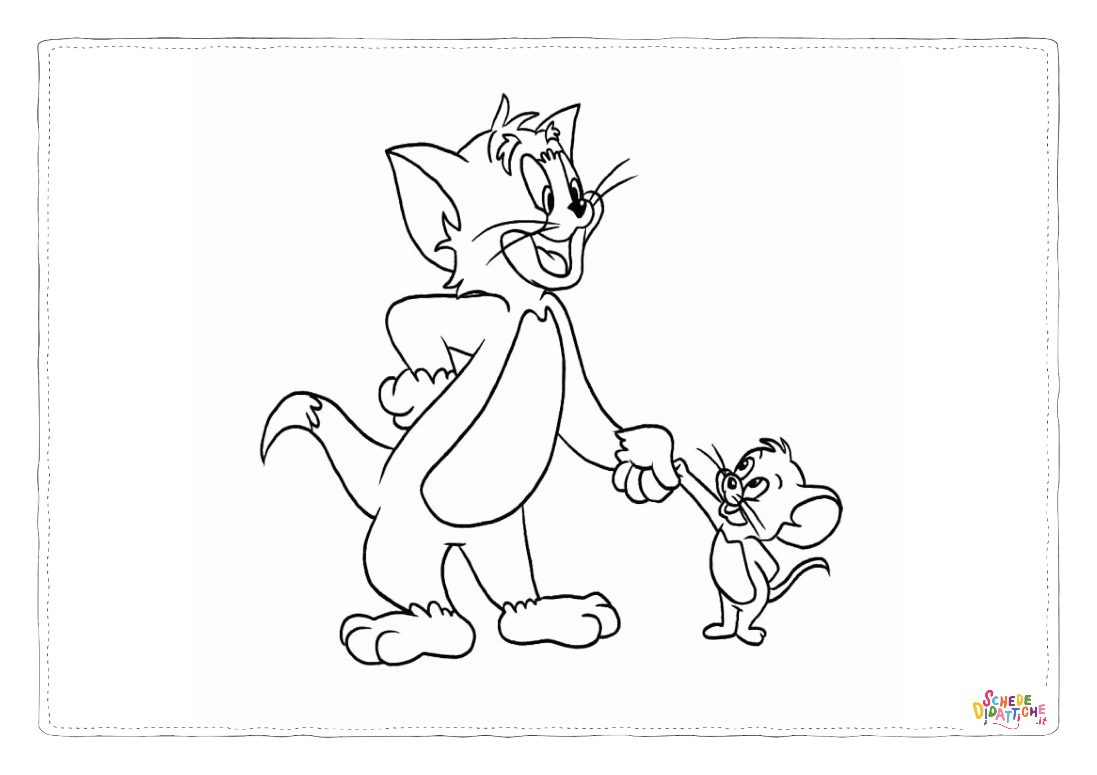 Disegno "Disegno di Tom e Jerry da stampare e colorare 36" Disegno di Tom e Jerry da stampare e colorare 36