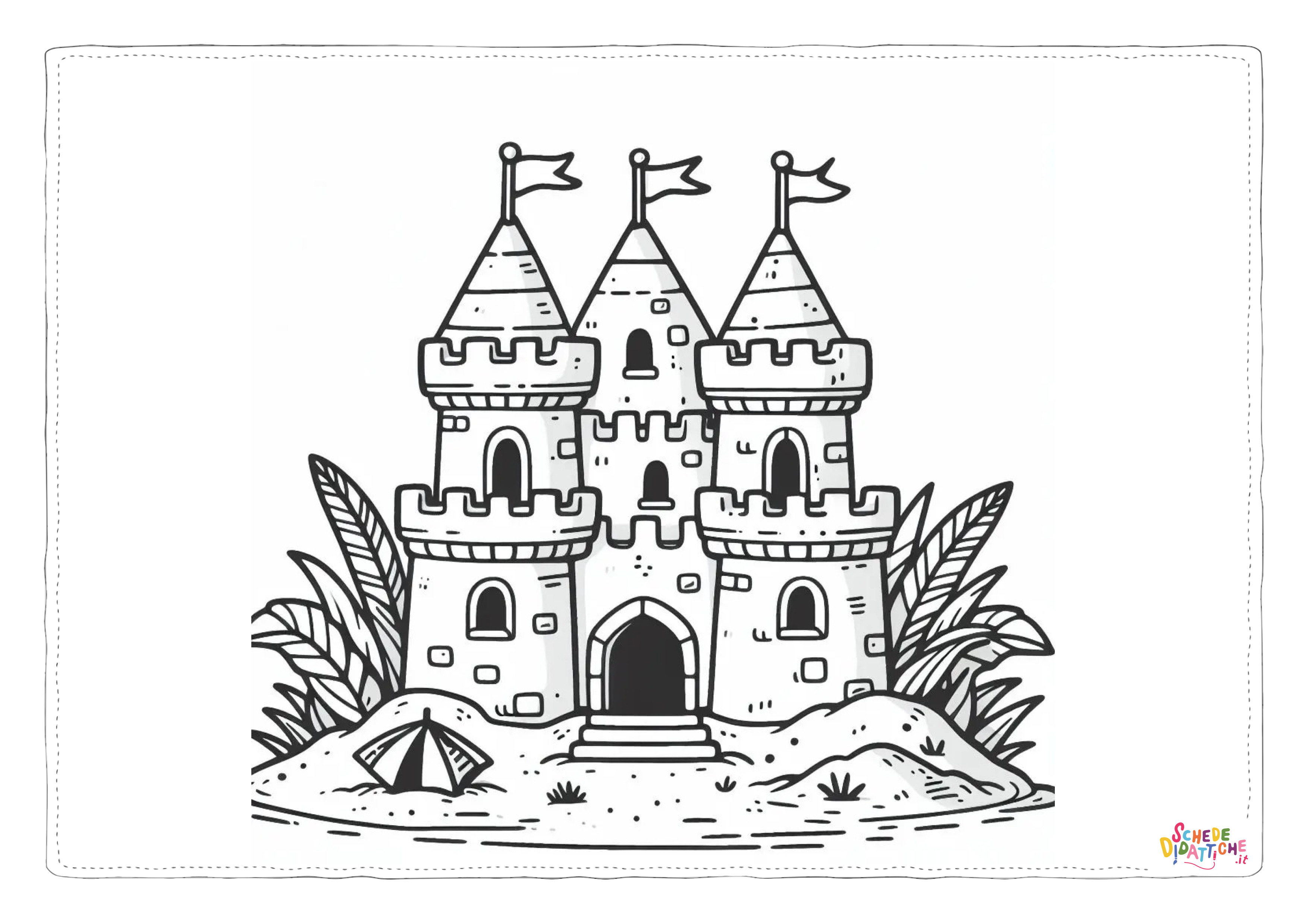 Disegno "Castelli di sapbbia in spiaggia 21" Castelli di sapbbia in spiaggia 21