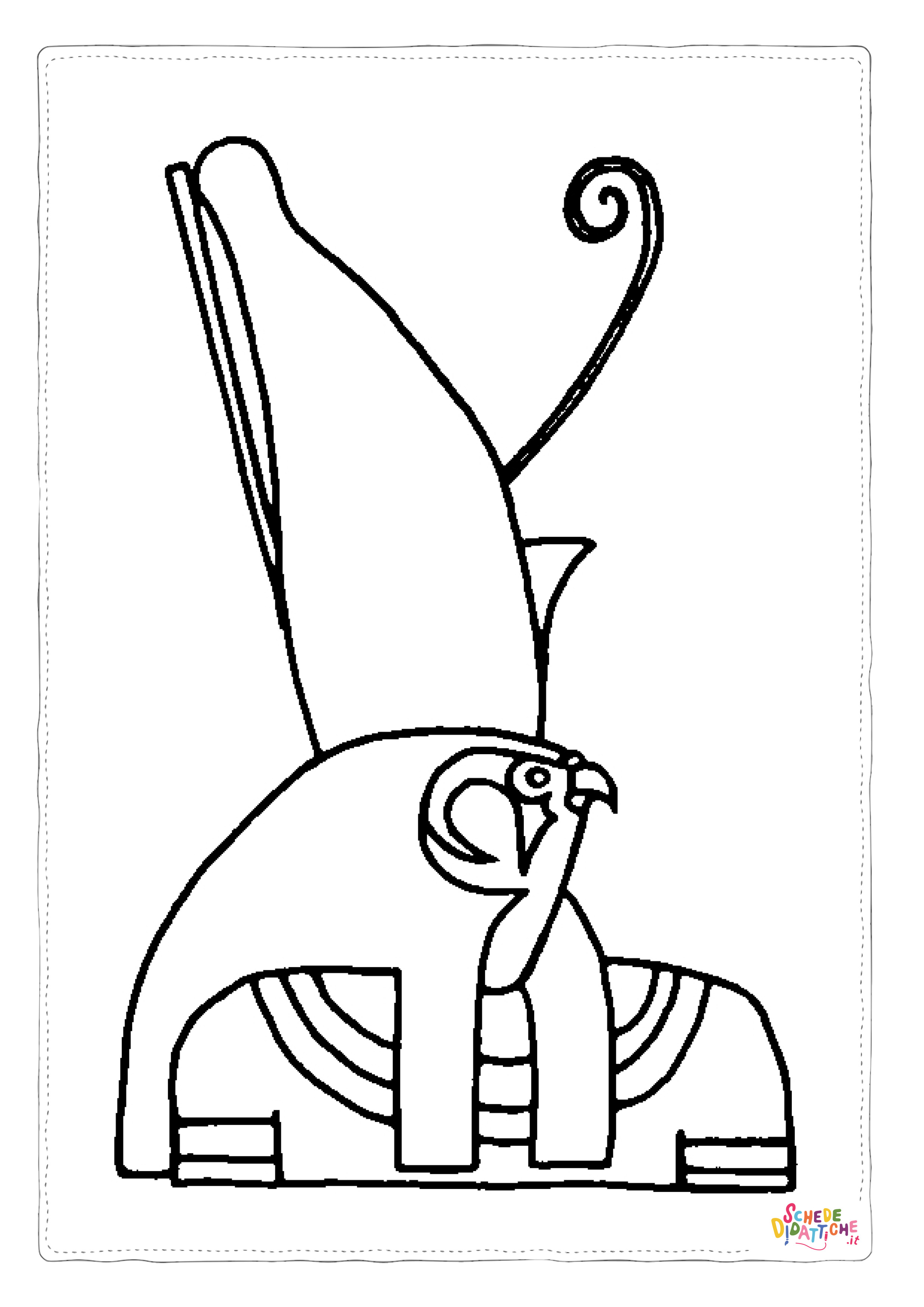Disegno "Disegno di Impero Egizio da stampare e colorare 18" Disegno di Impero Egizio da stampare e colorare 18