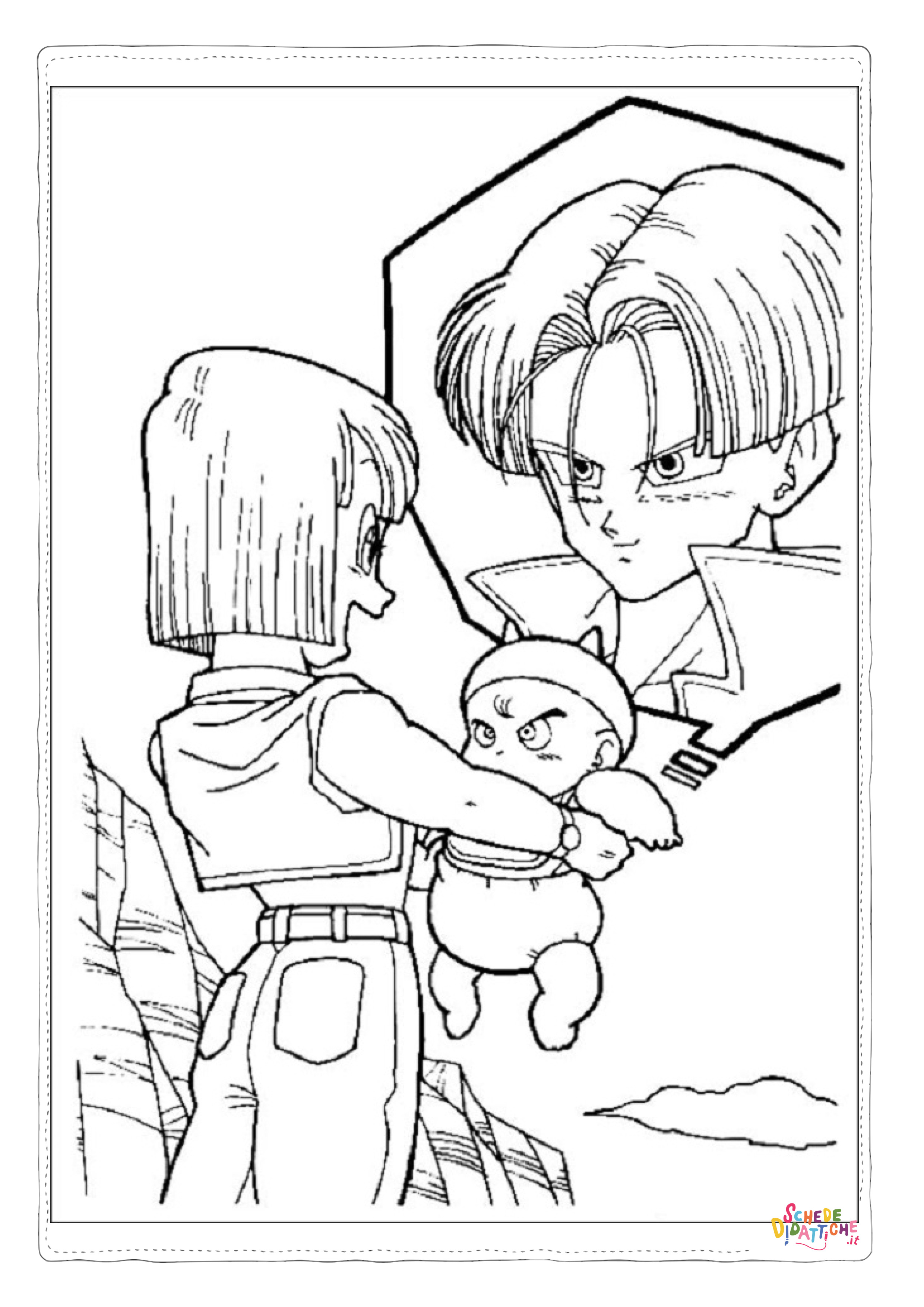 Disegno "Disegno di Dragon Ball da stampare e colorare 81" Disegno di Dragon Ball da stampare e colorare 81