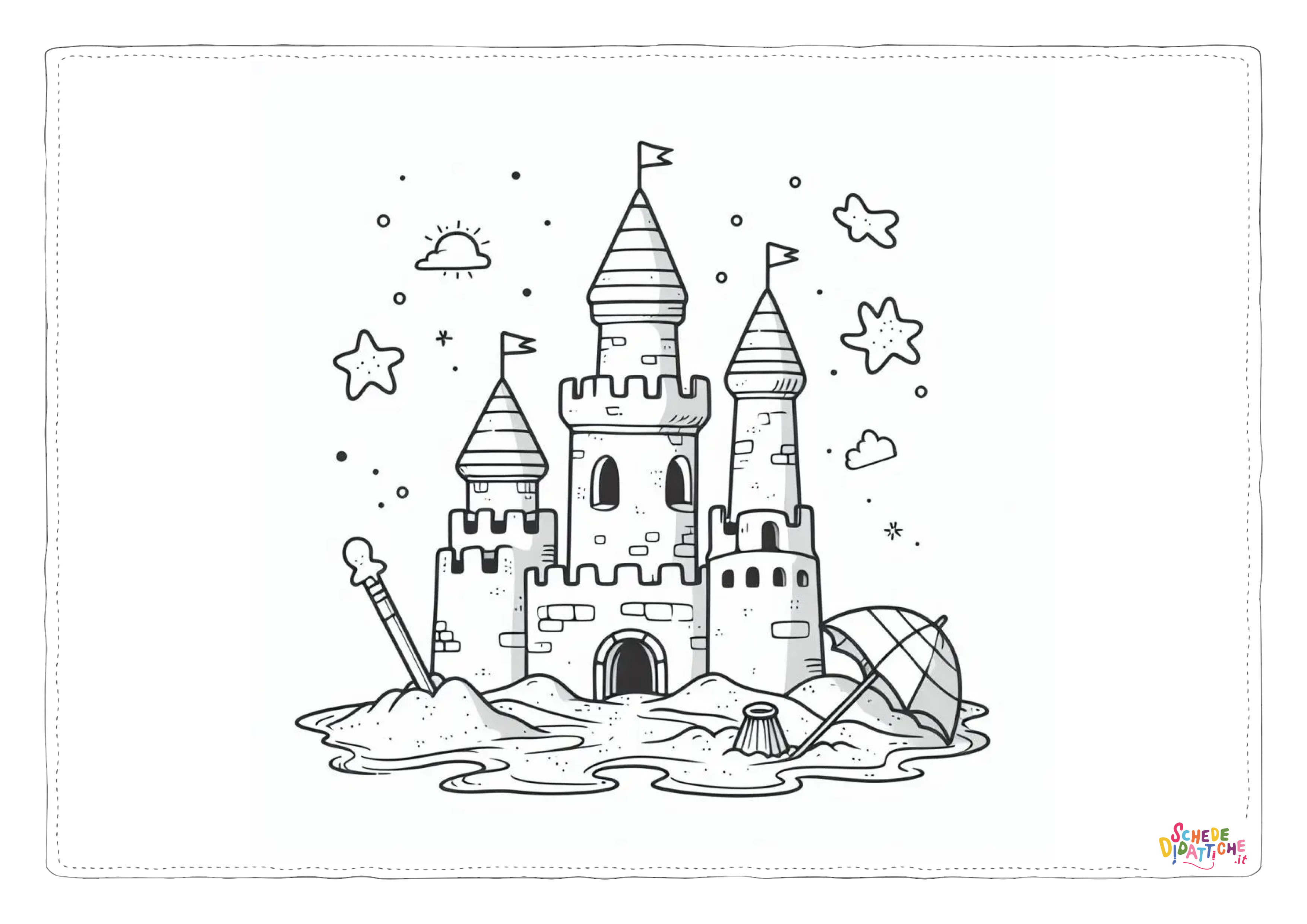 Disegno "Castelli di sapbbia in spiaggia 26" Castelli di sapbbia in spiaggia 26