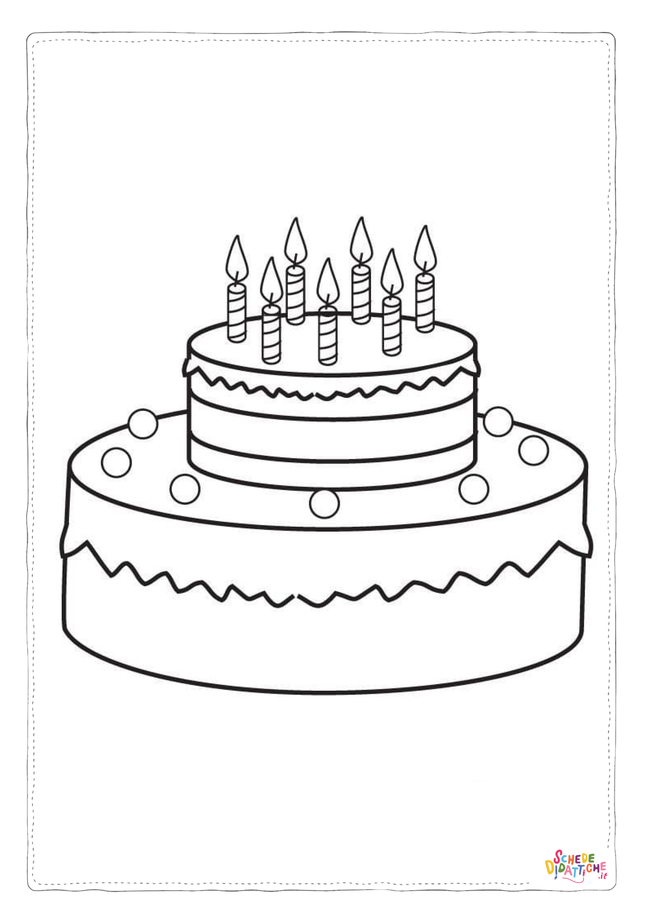 Disegno "Disegno di compleanno da stampare e colorare 86" Disegno di compleanno da stampare e colorare 86