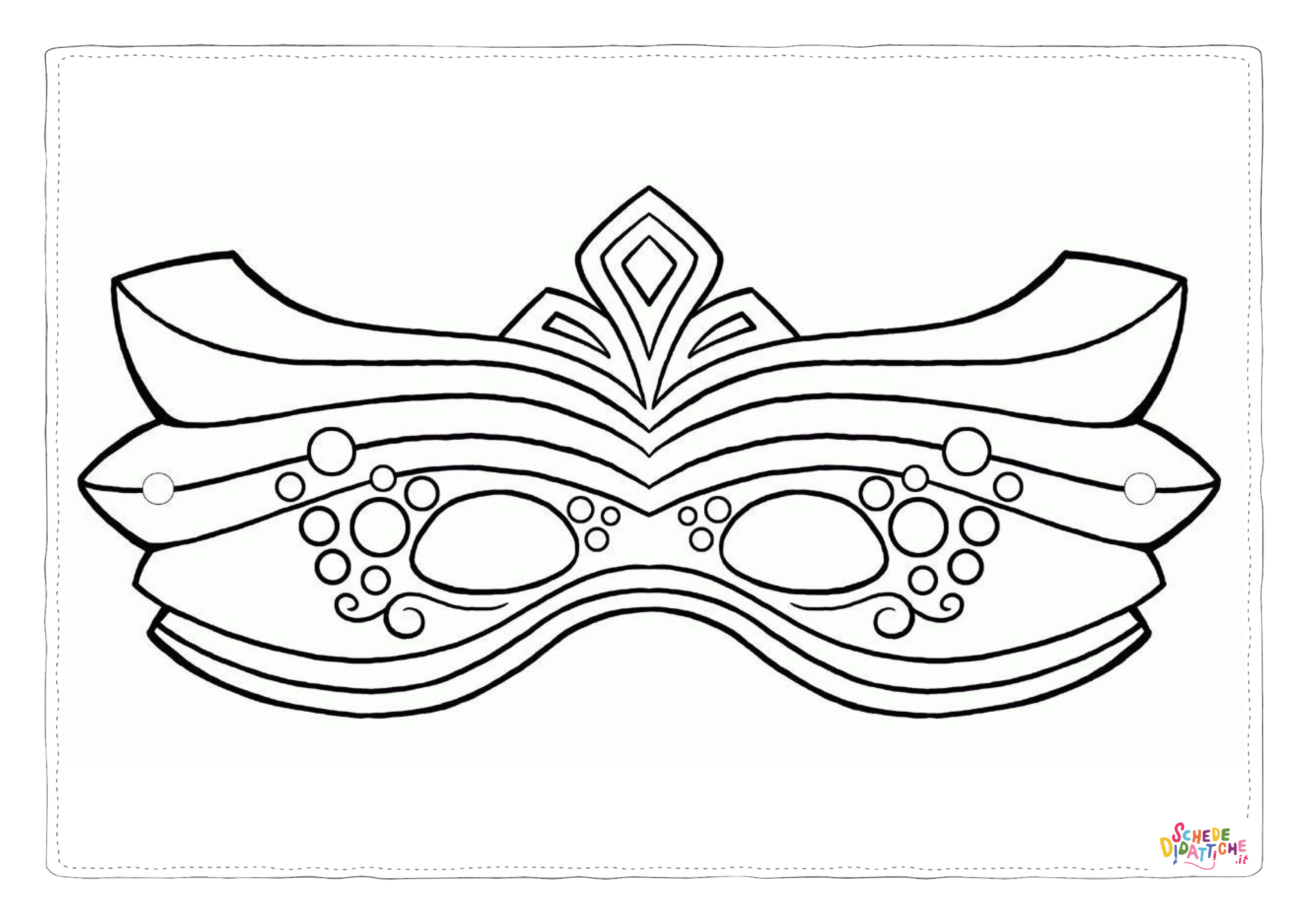 Disegno "Disegno di maschera da stampare e colorare 115" Disegno di maschera da stampare e colorare 115