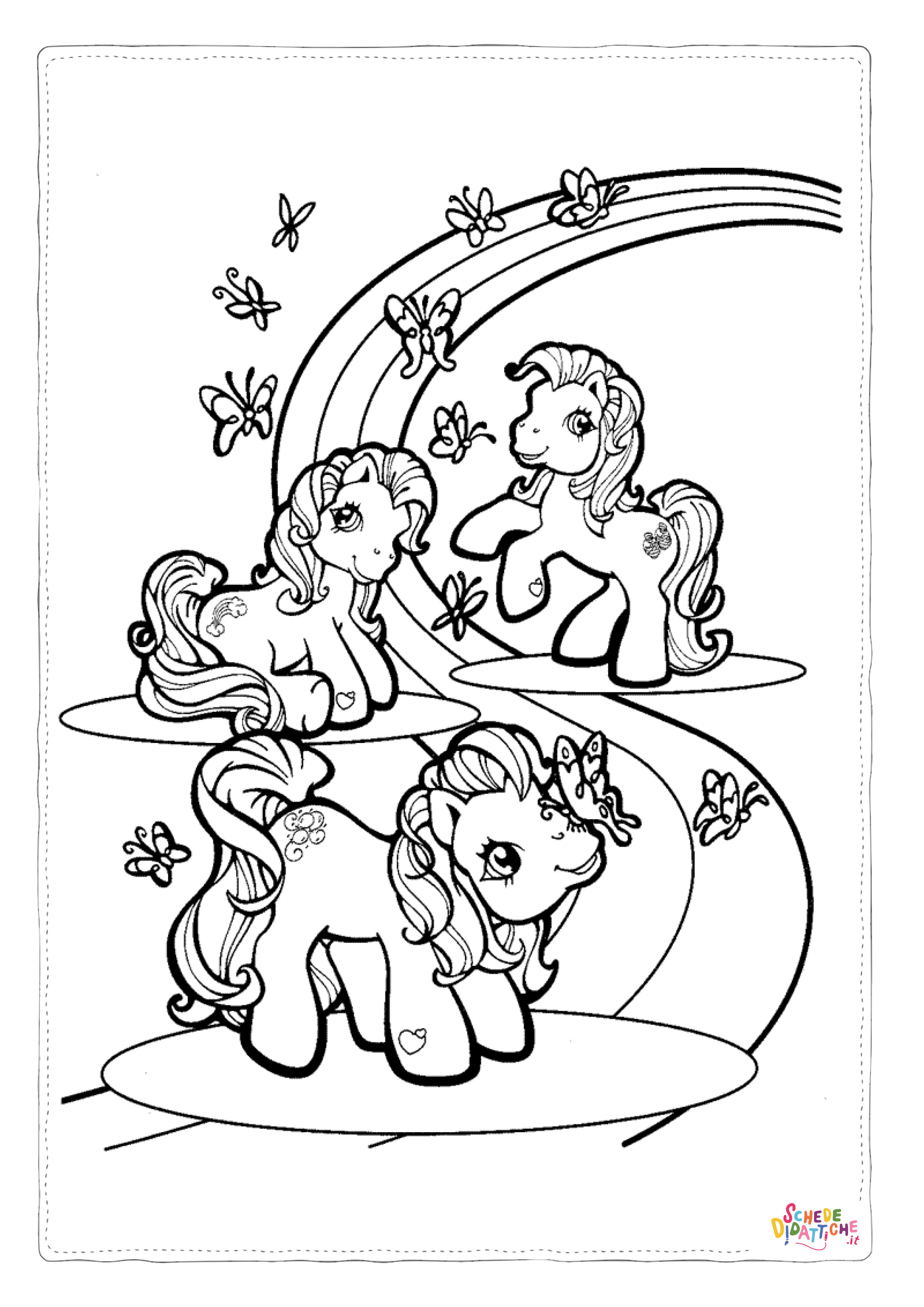 Disegno "Disegno di My Little Pony da stampare e colorare 25" Disegno di My Little Pony da stampare e colorare 25