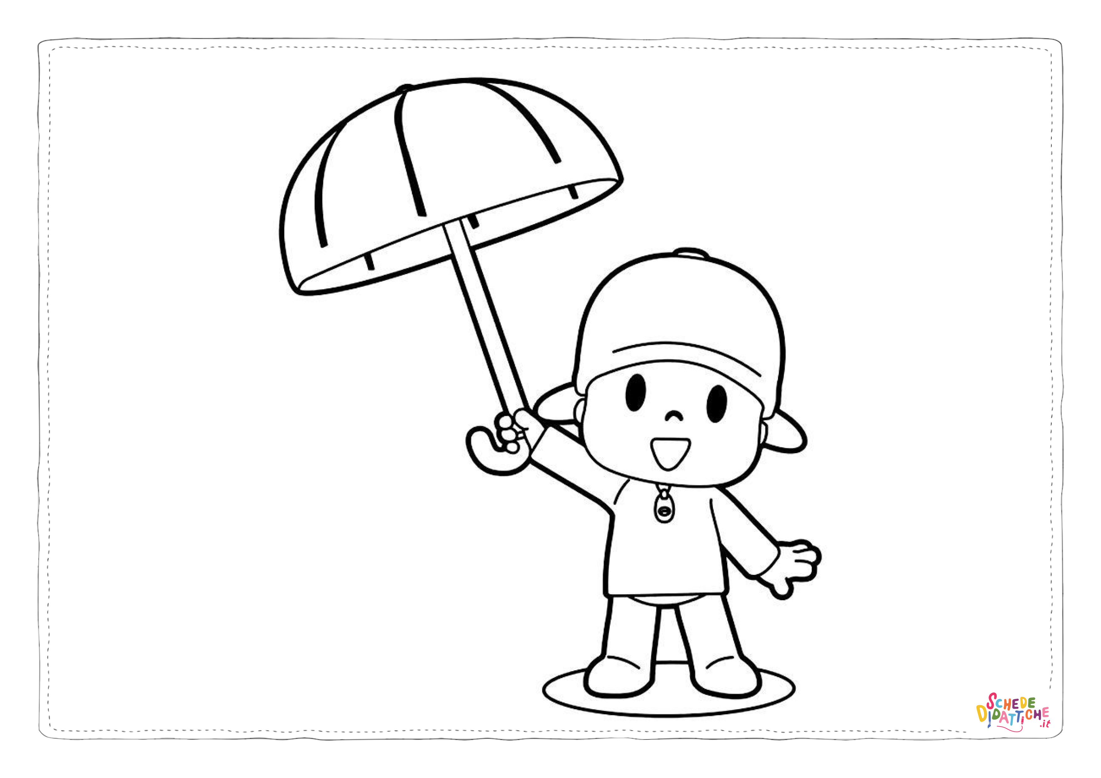 Disegno di pioggia da stampare e colorare 34