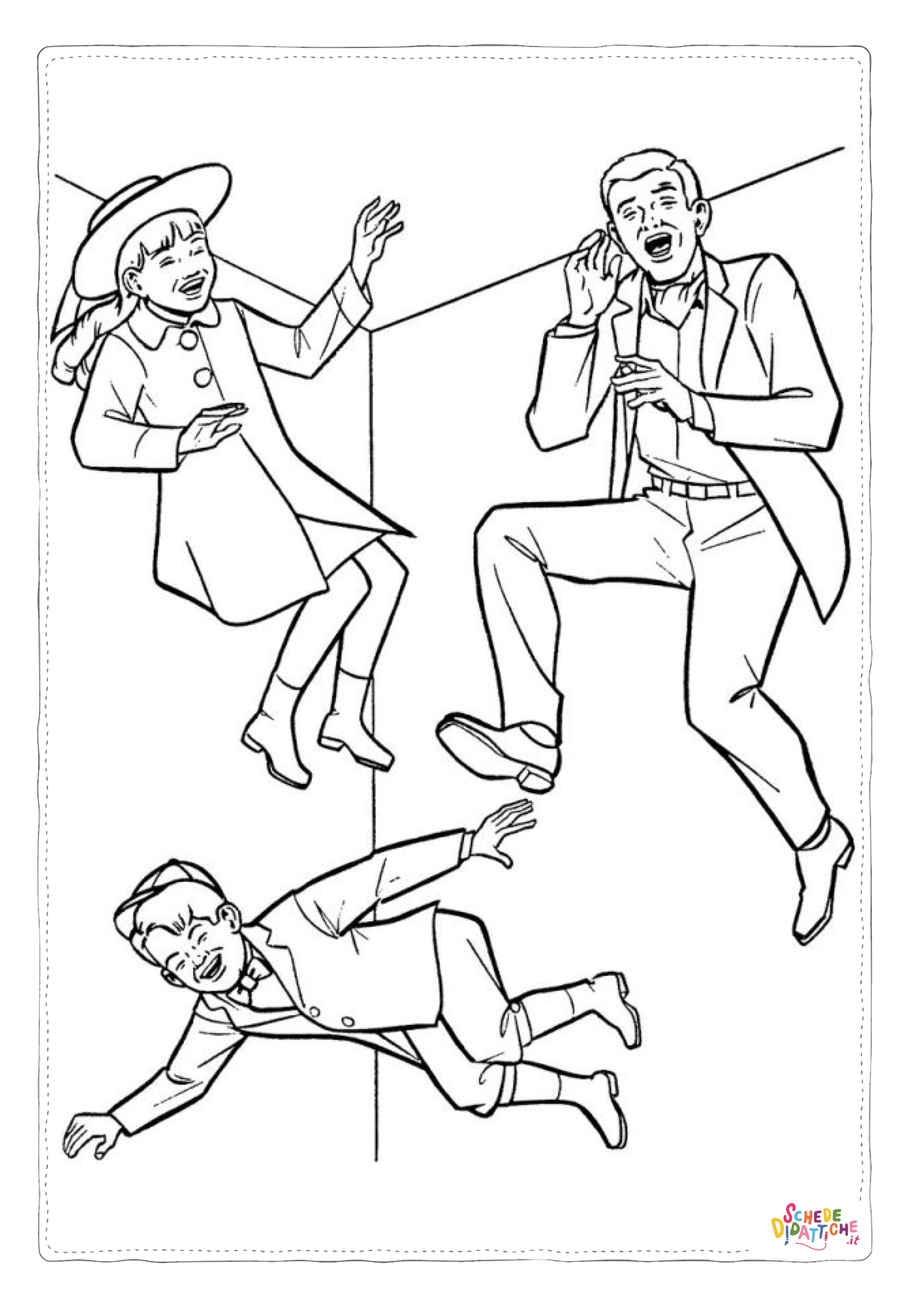 Disegno "Disegno di Mary Poppins da stampare e colorare 11" Disegno di Mary Poppins da stampare e colorare 11