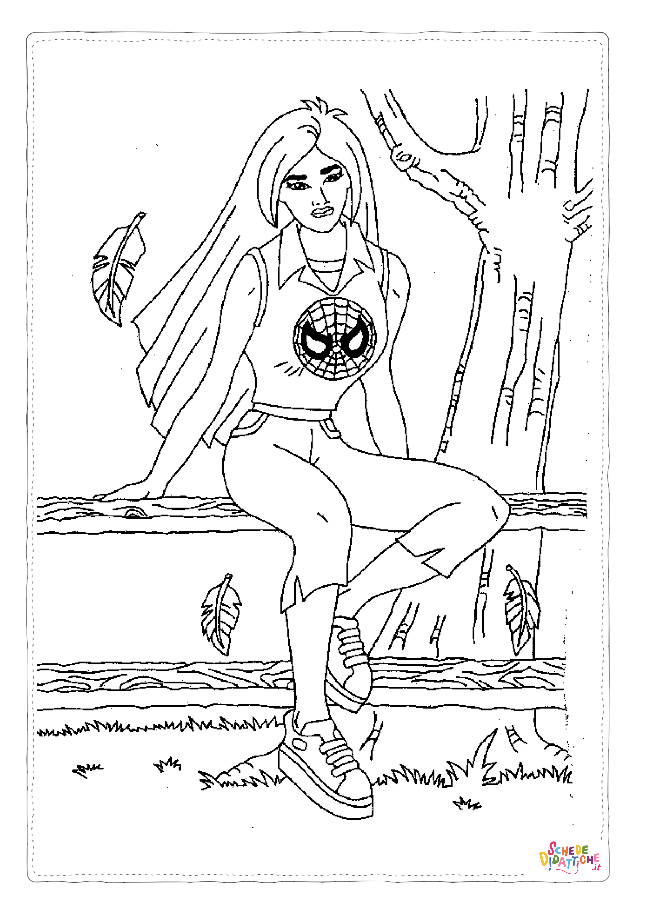 Disegno "Disegno di Spiderman da stampare e colorare 113" Disegno di Spiderman da stampare e colorare 113