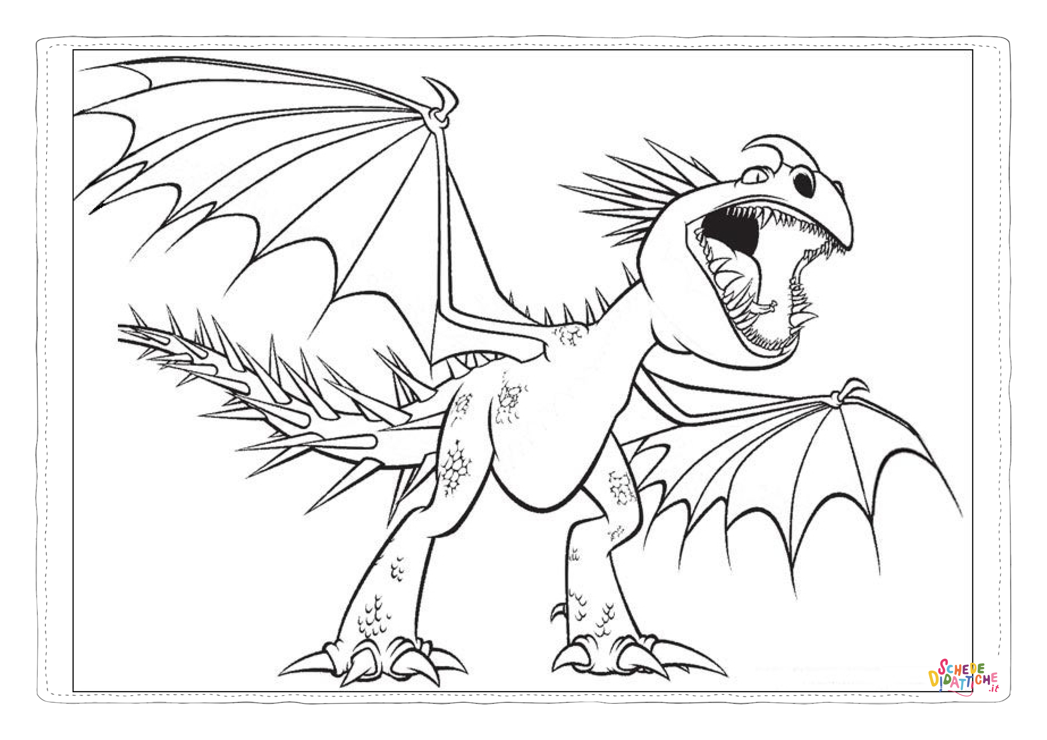 Disegno "Disegno di Dragon Trainer da stampare e colorare 28" Disegno di Dragon Trainer da stampare e colorare 28