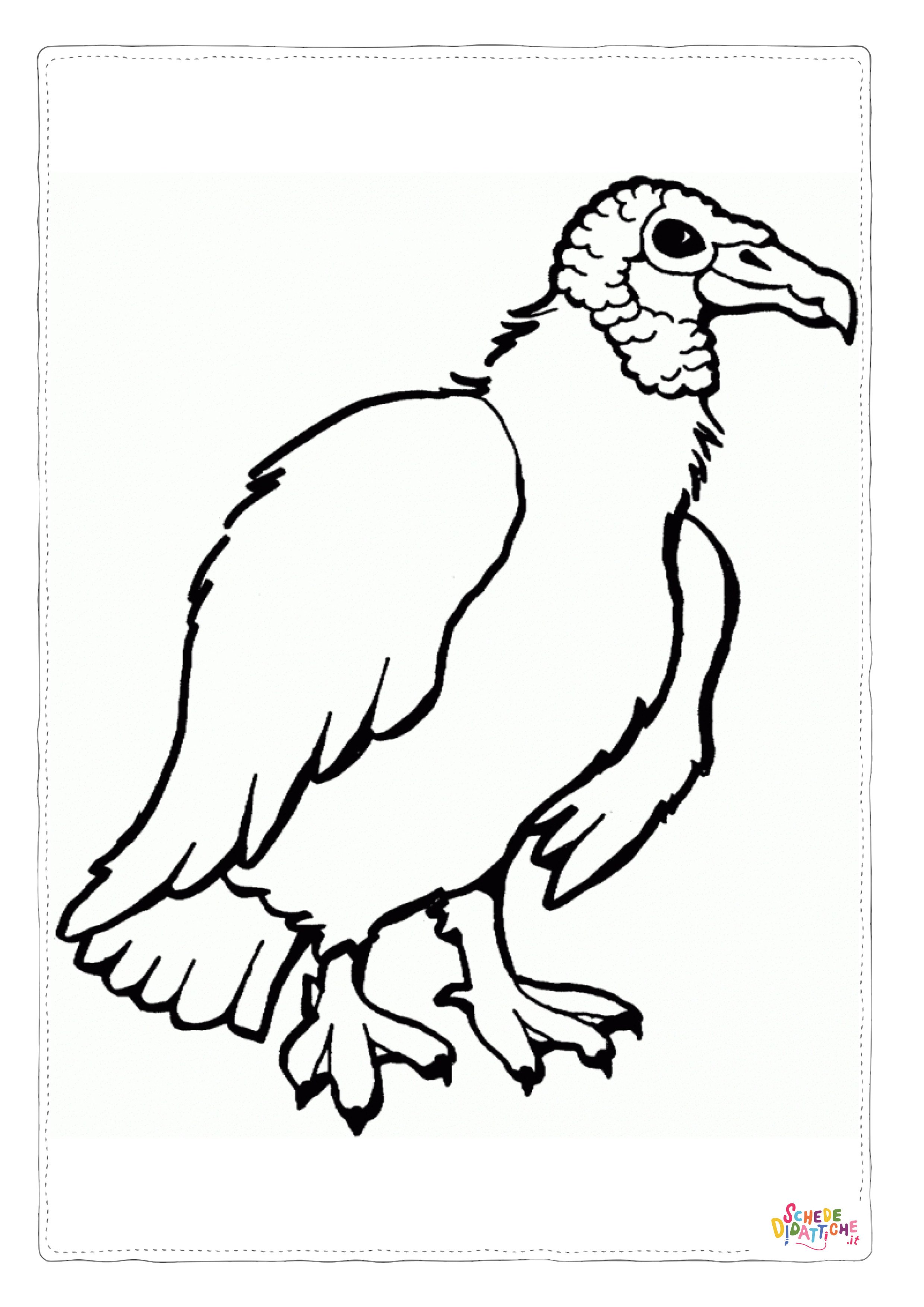 Disegno "Disegno di uccello da stampare e colorare 108" Disegno di uccello da stampare e colorare 108