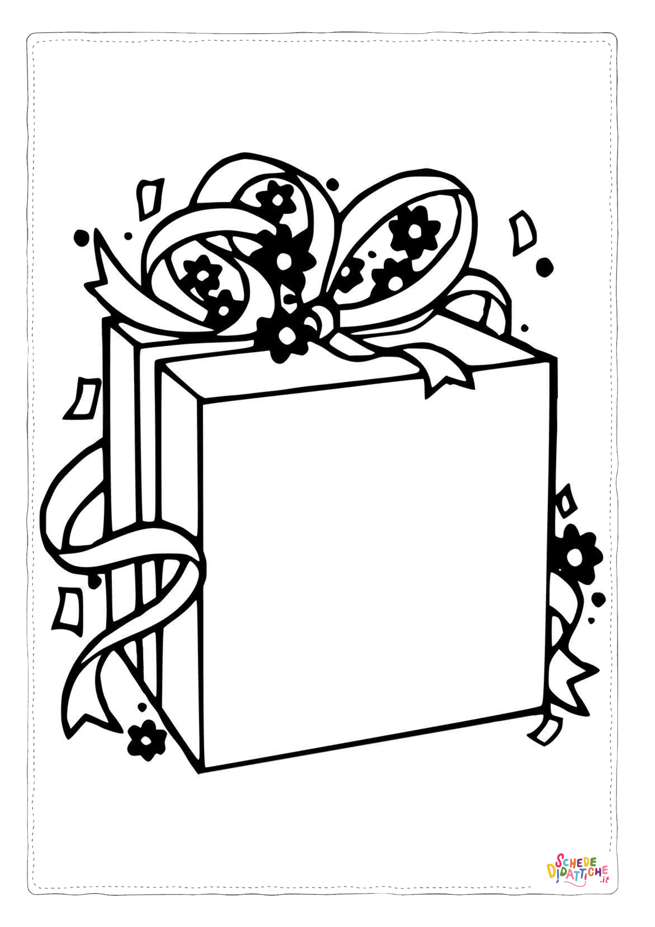 Disegno "Disegno di regalo da stampare e colorare 30" Disegno di regalo da stampare e colorare 30