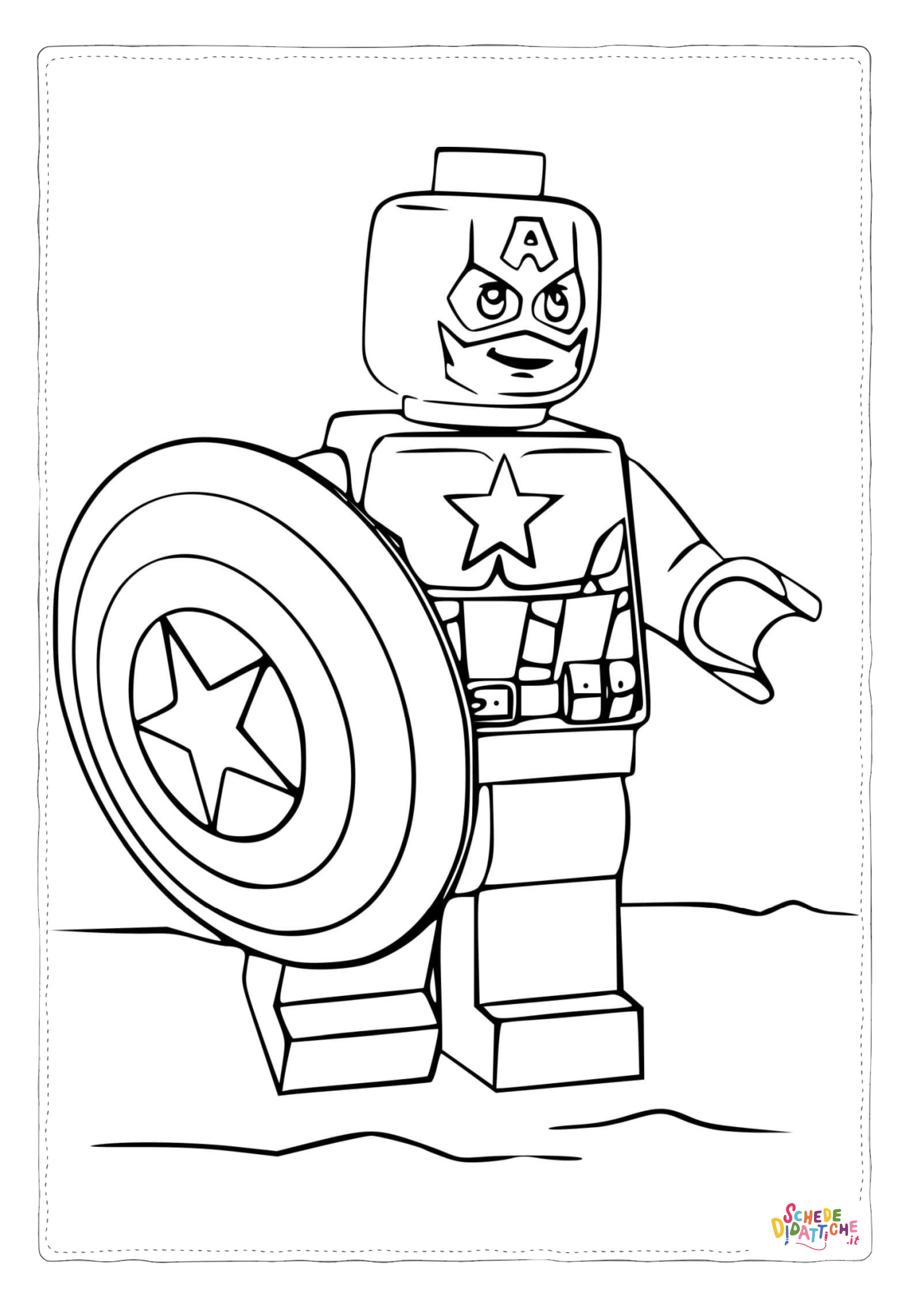 Disegno di LEGO Avengers da stampare e colorare 9