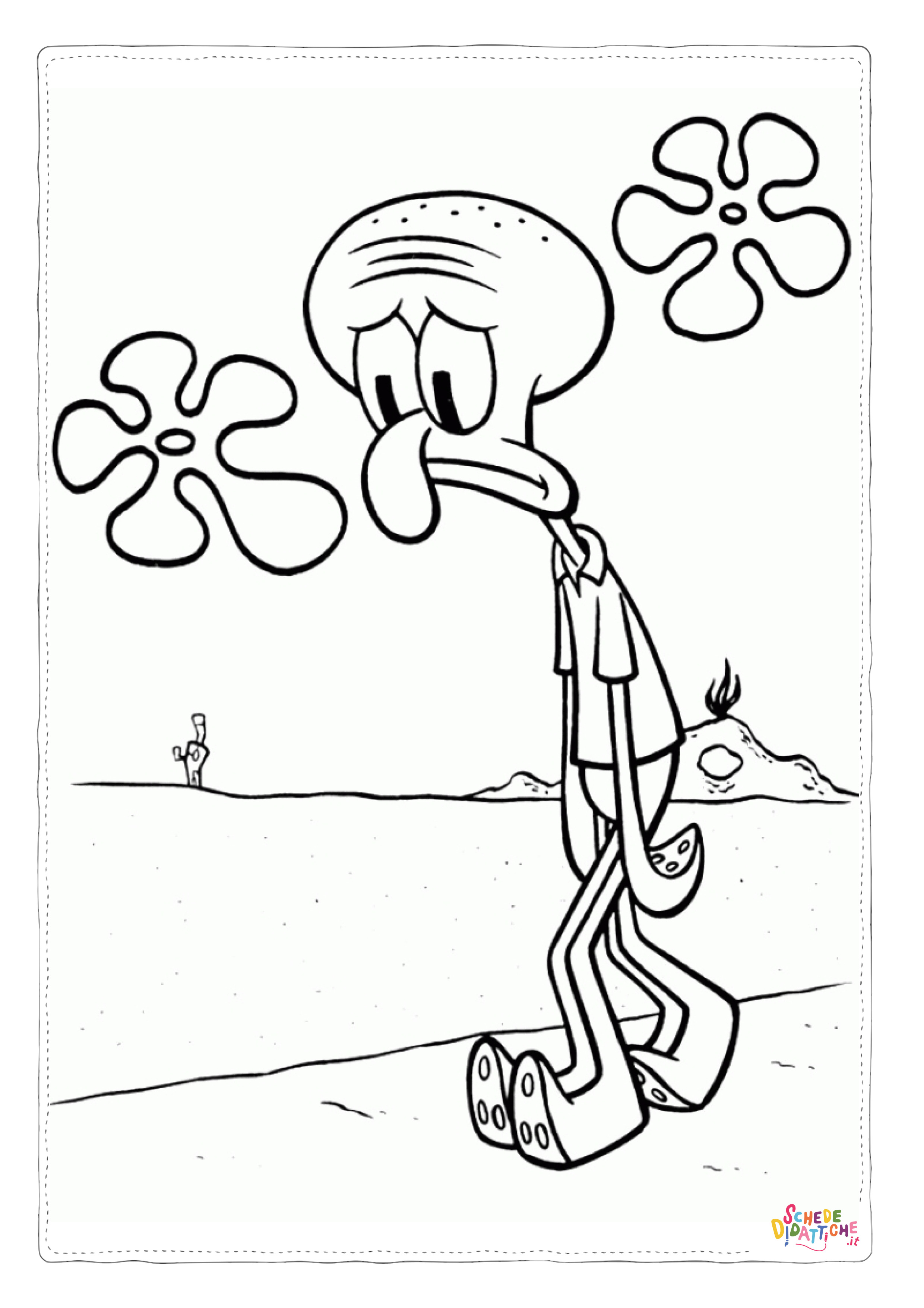 Disegno "Disegno di Spongebob da stampare e colorare 8" Disegno di Spongebob da stampare e colorare 8
