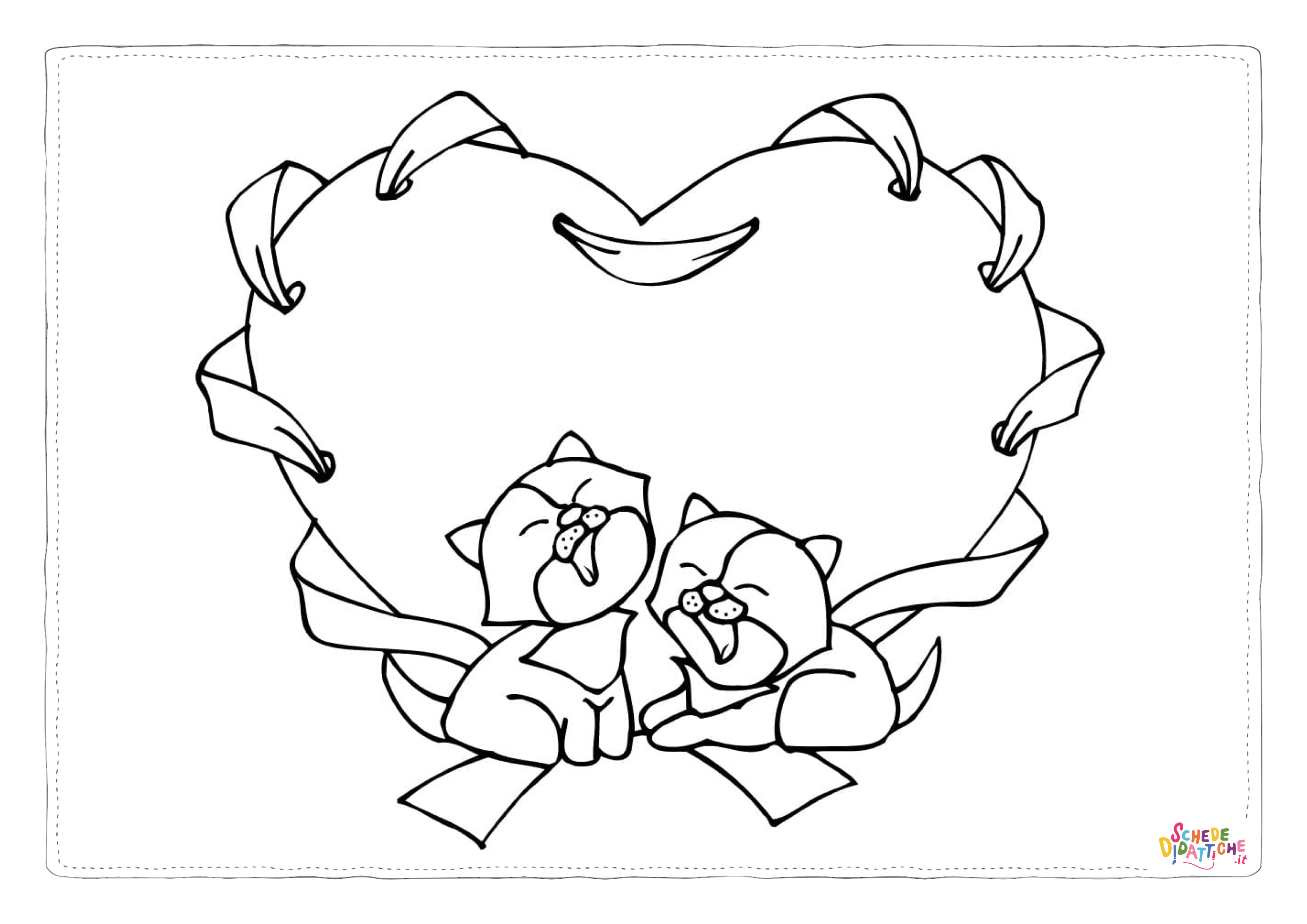 Disegno "Disegno di San Valentino da stampare e colorare 29" Disegno di San Valentino da stampare e colorare 29