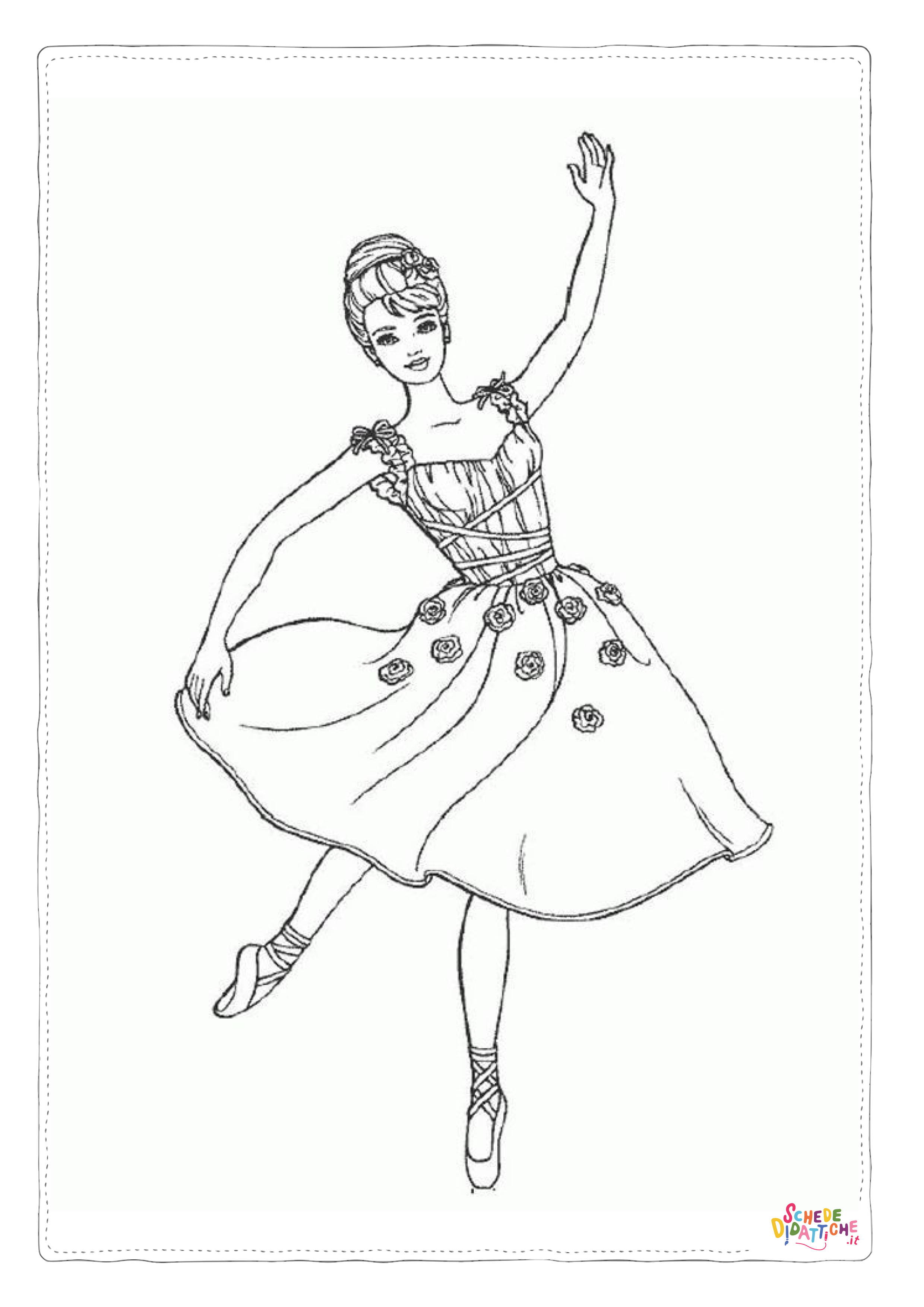 Disegno "Disegno di danza da stampare e colorare 11" Disegno di danza da stampare e colorare 11