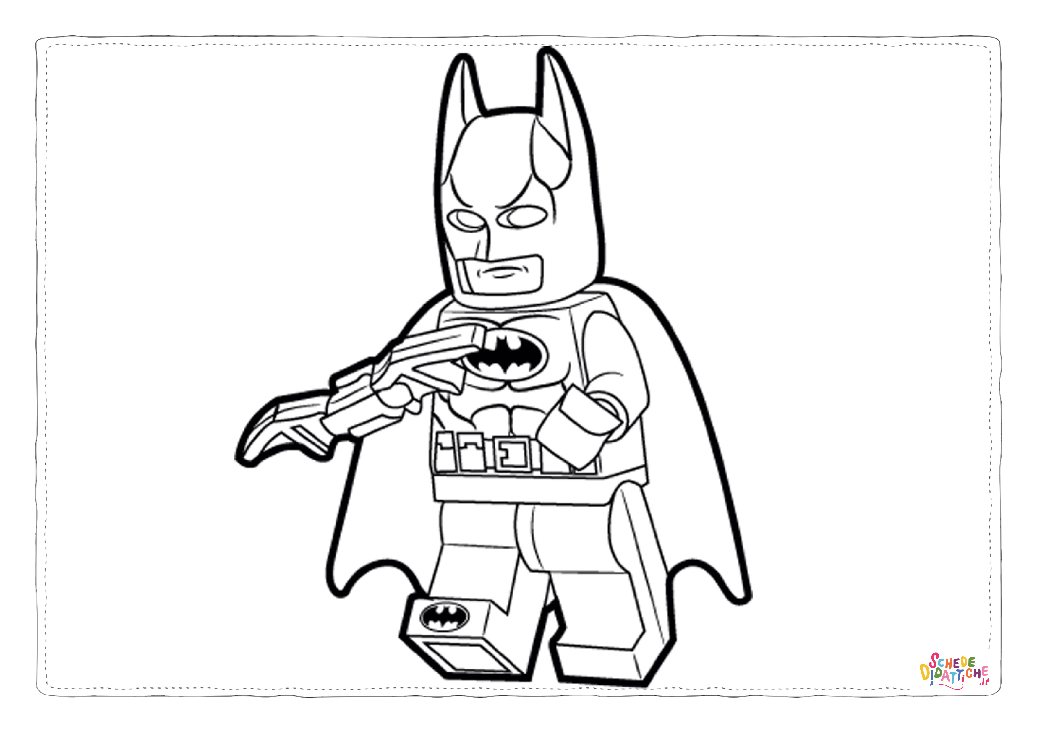 Disegno di LEGO Batman da stampare e colorare
